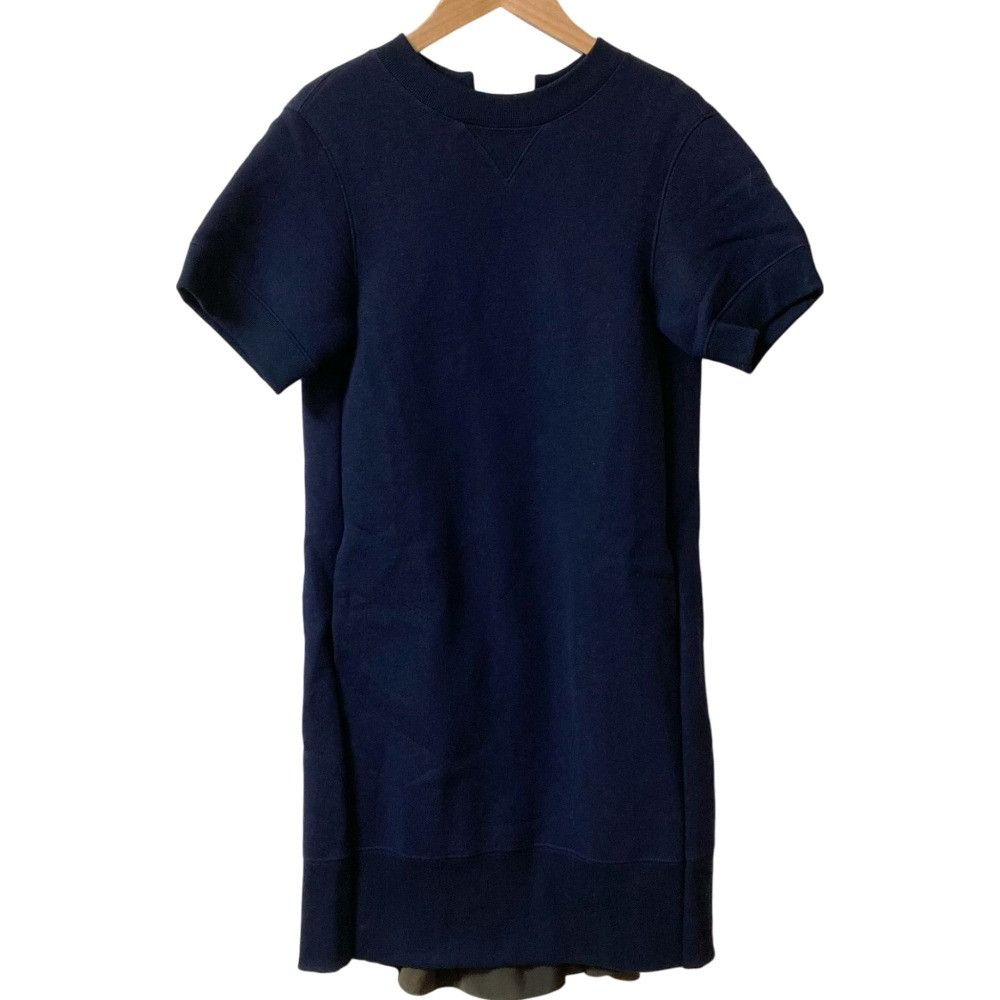 Sacai Sacai sacai Back Layered Dress Textile Dresses 21-05455 DUTY FREE for USA Size ONE SIZE - 1 Thumbnail