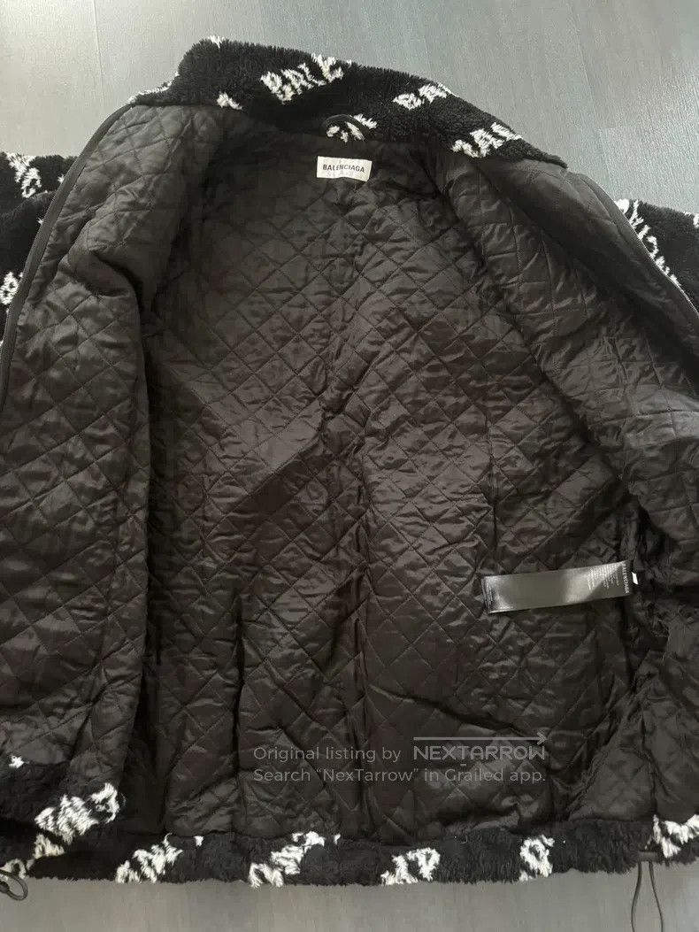 Balenciaga Balenciaga All-over Printed Teddy Jacket Size XXS / US 00 / IT 34 - 4 Thumbnail