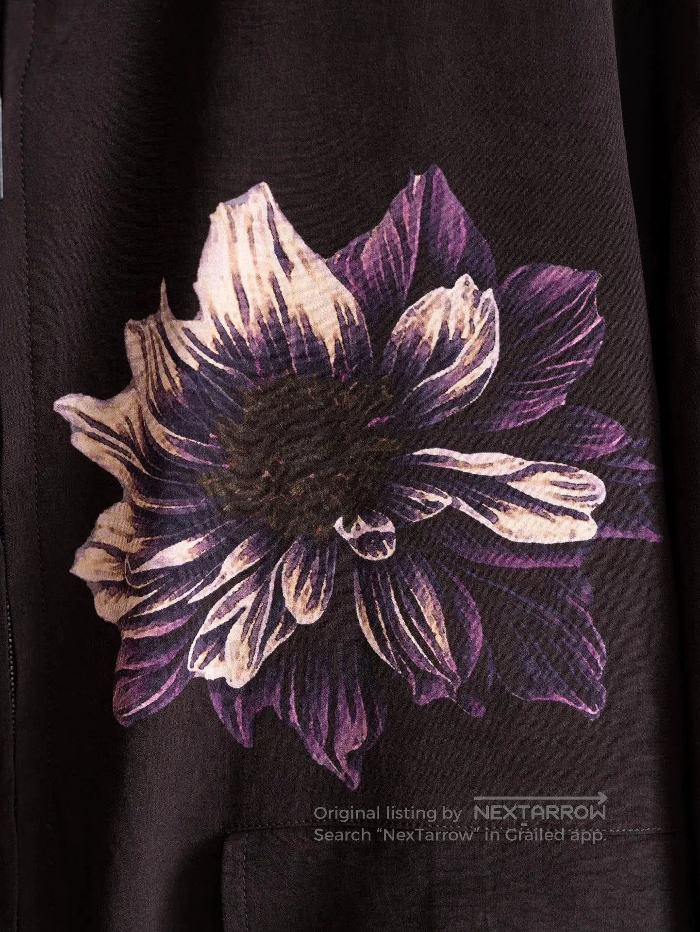 Yohji Yamamoto Yohji Yamamoto Zip Jacket with Floral Design. Size US M / EU 48-50 / 2 - 5 Thumbnail
