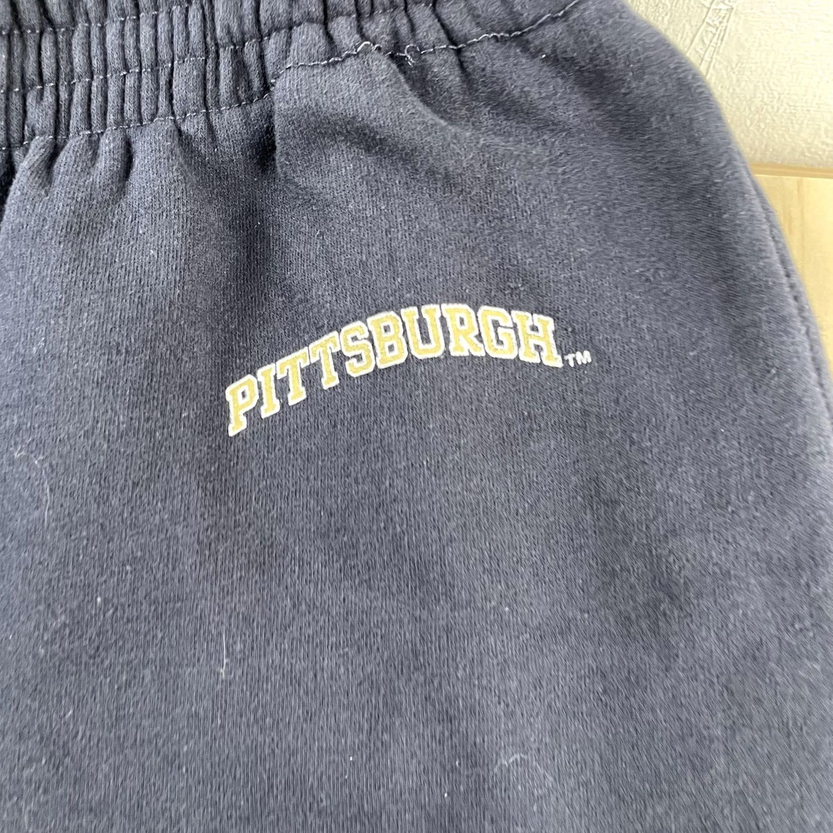 Vintage Steve & Barry's Mens Medium Blue Fleece Sweatpants Elastic Waist Pittsburgh Pants Size US 31 - 2 Thumbnail