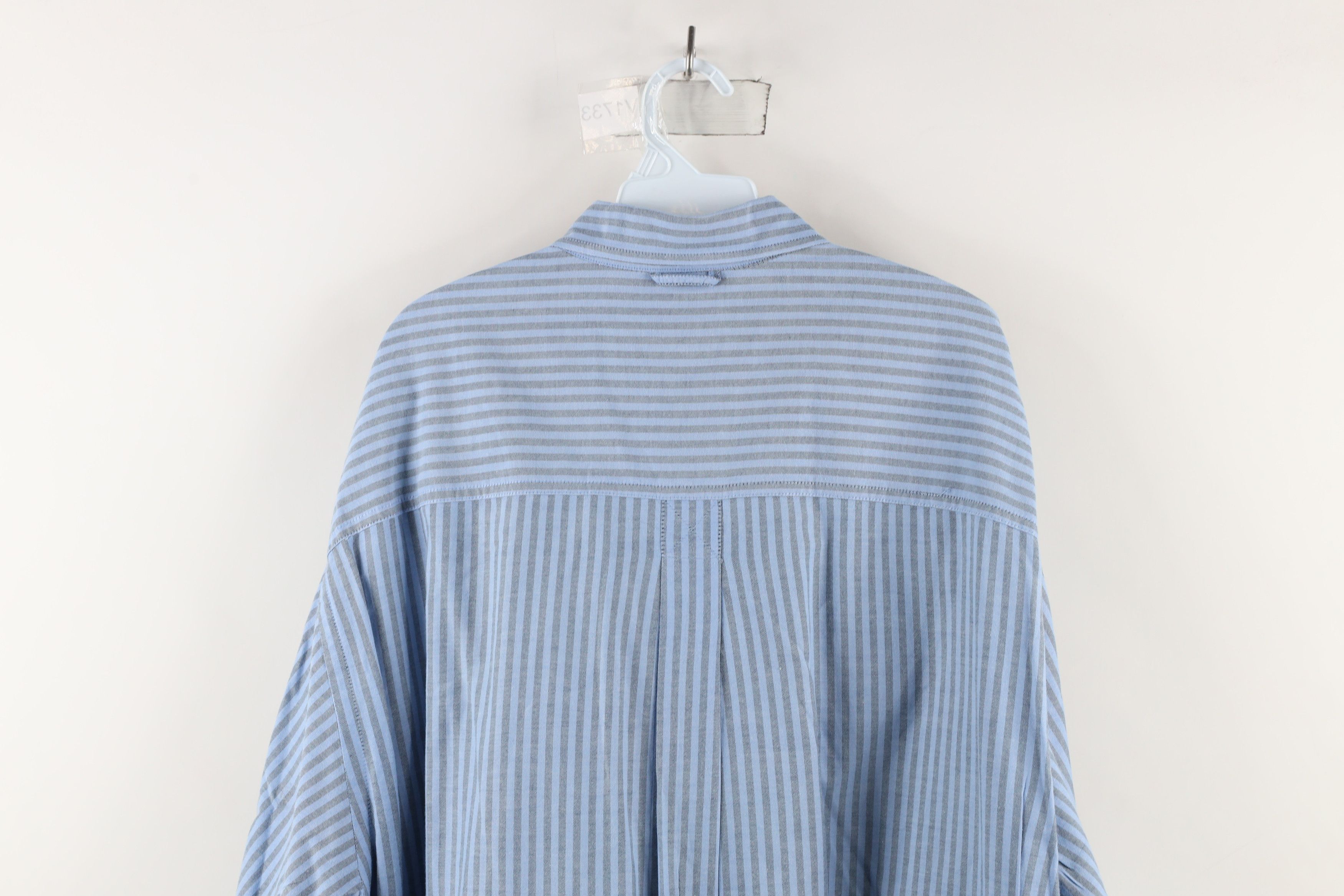 Eddie Bauer × Vintage Vintage 90s Eddie Bauer Collared Button Down Shirt Blue Size US XXL / EU 58 / 5 - 11 Thumbnail