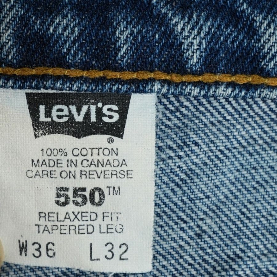 Levi's Vintage 1994 Levis 550 Jeans 36x32 Relaxed Fit Tapered Leg Size US 36 / EU 52 - 12 Thumbnail