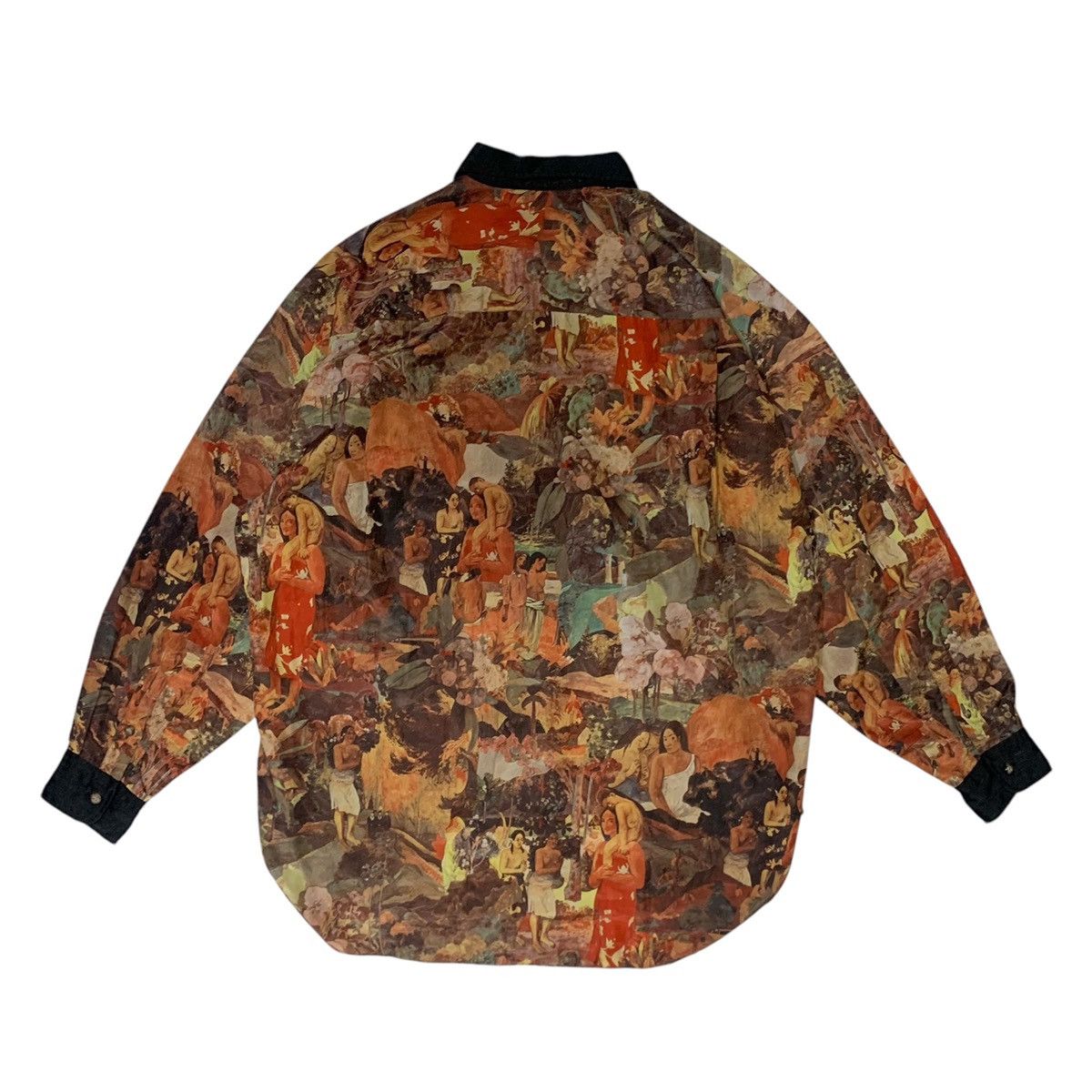 Issey Miyake × Japanese Brand × Tete Homme Tete homme rayon art shirt vintage Size US L / EU 52-54 / 3 - 10 Thumbnail