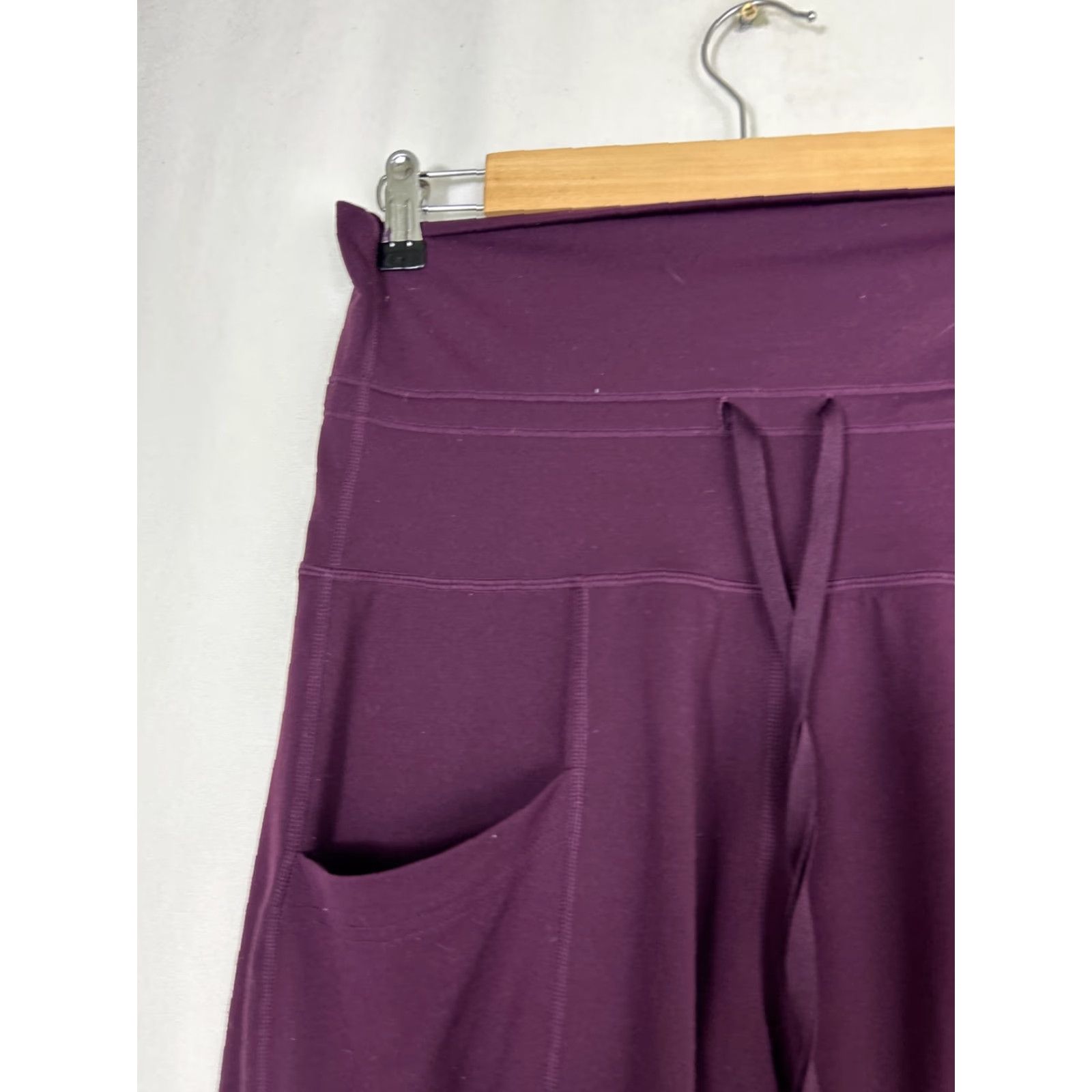 Athleta VINTAGE Athleta Womens XS Burgundy Jogger Pants Drawstring High Waist 27x27 Red Size 26" / US 2 / IT 38 - 4 Thumbnail