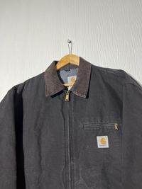 VINTAGE CARHARTT DETROIT JACKET XL FADED BLANKET LINED BLK