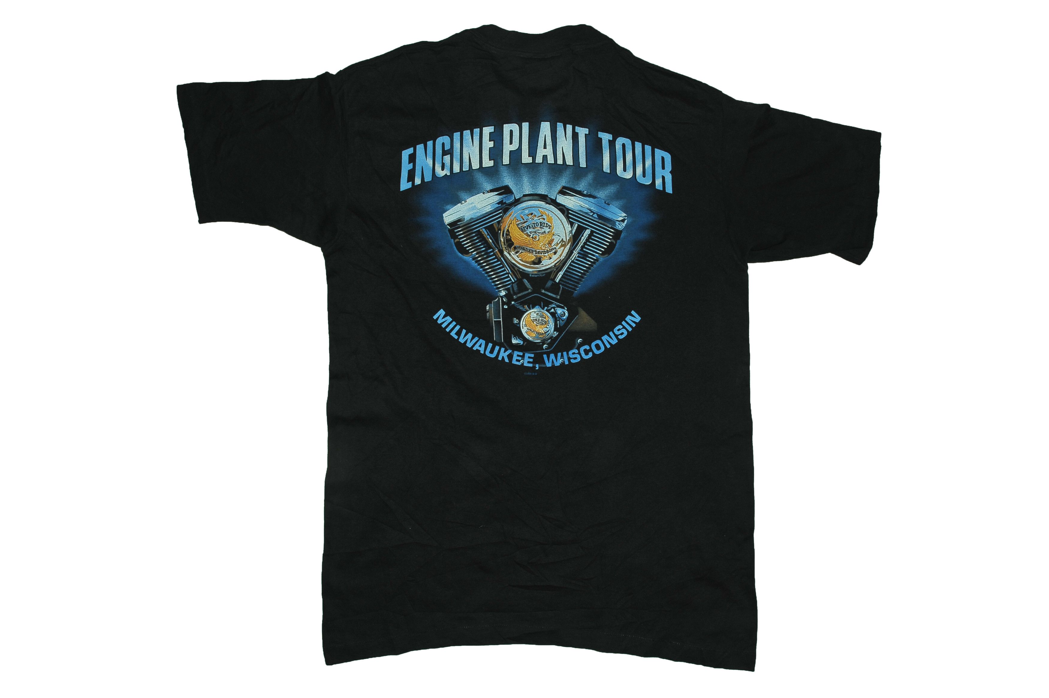 Harley Davidson Vintage 1996 Harley Davidson Engine Plant Tour T-Shirt Size US L / EU 52-54 / 3 - 2 Thumbnail