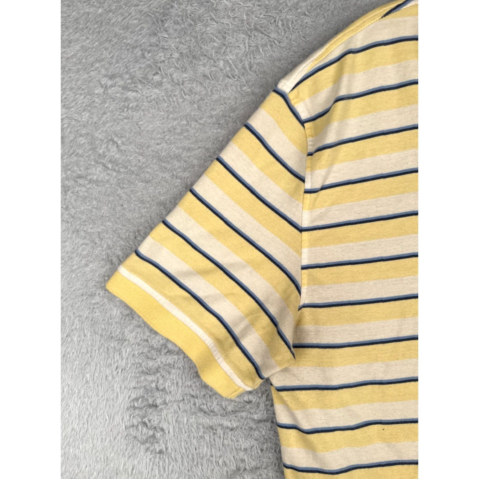 Tommy Hilfiger Tommy Hilfiger Polo Shirt Men 2XL Yellow Blue Stripe 100% Cotton Slim Fit Casual Polo Shirt Mens Size US XXL / EU 58 / 5 - 3 Thumbnail