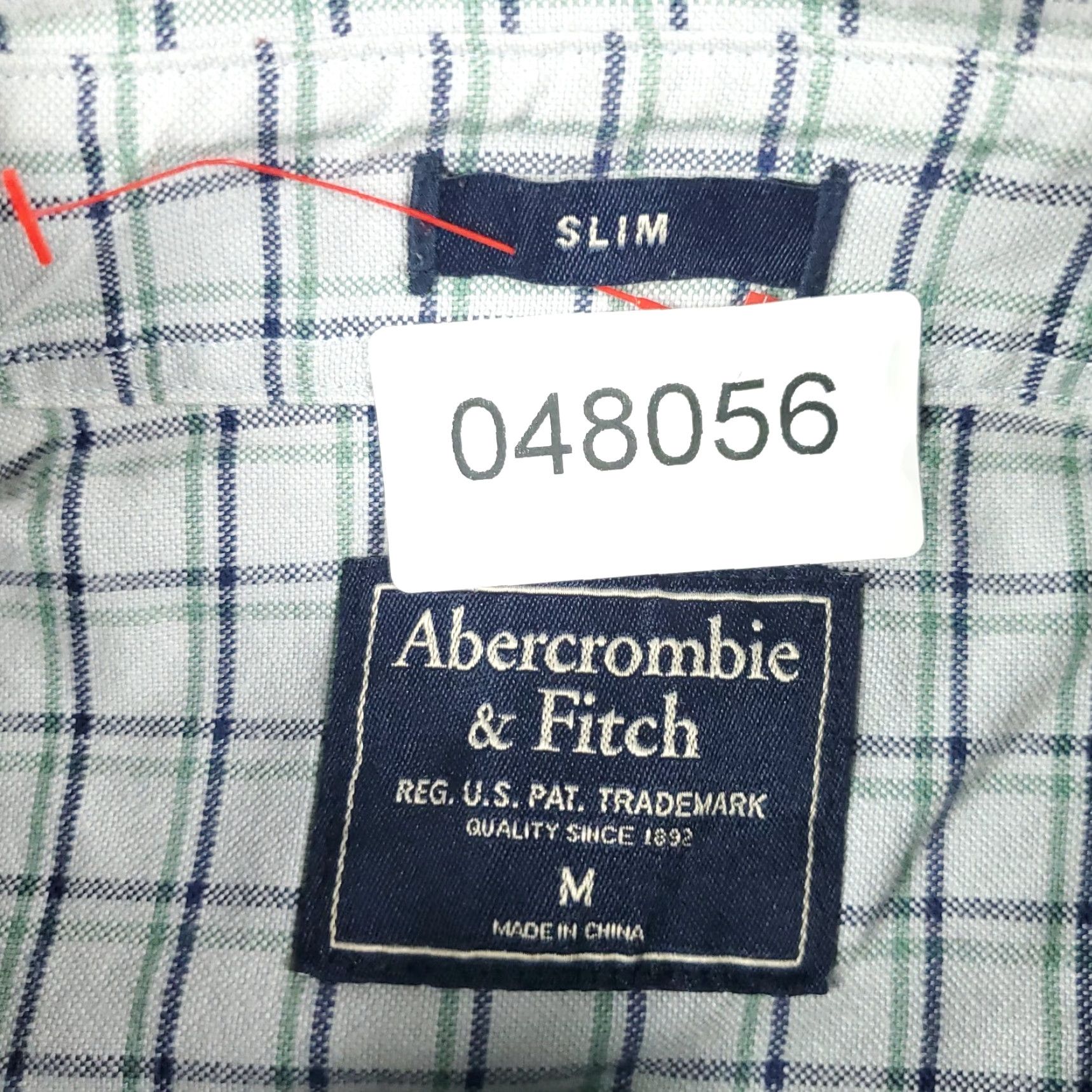 Abercrombie & Fitch Abercrombie & Fitch Shirt Mens Medium Blue Green Check Button Up Long Sleeve Size US XL / EU 56 / 4 - 7 Thumbnail
