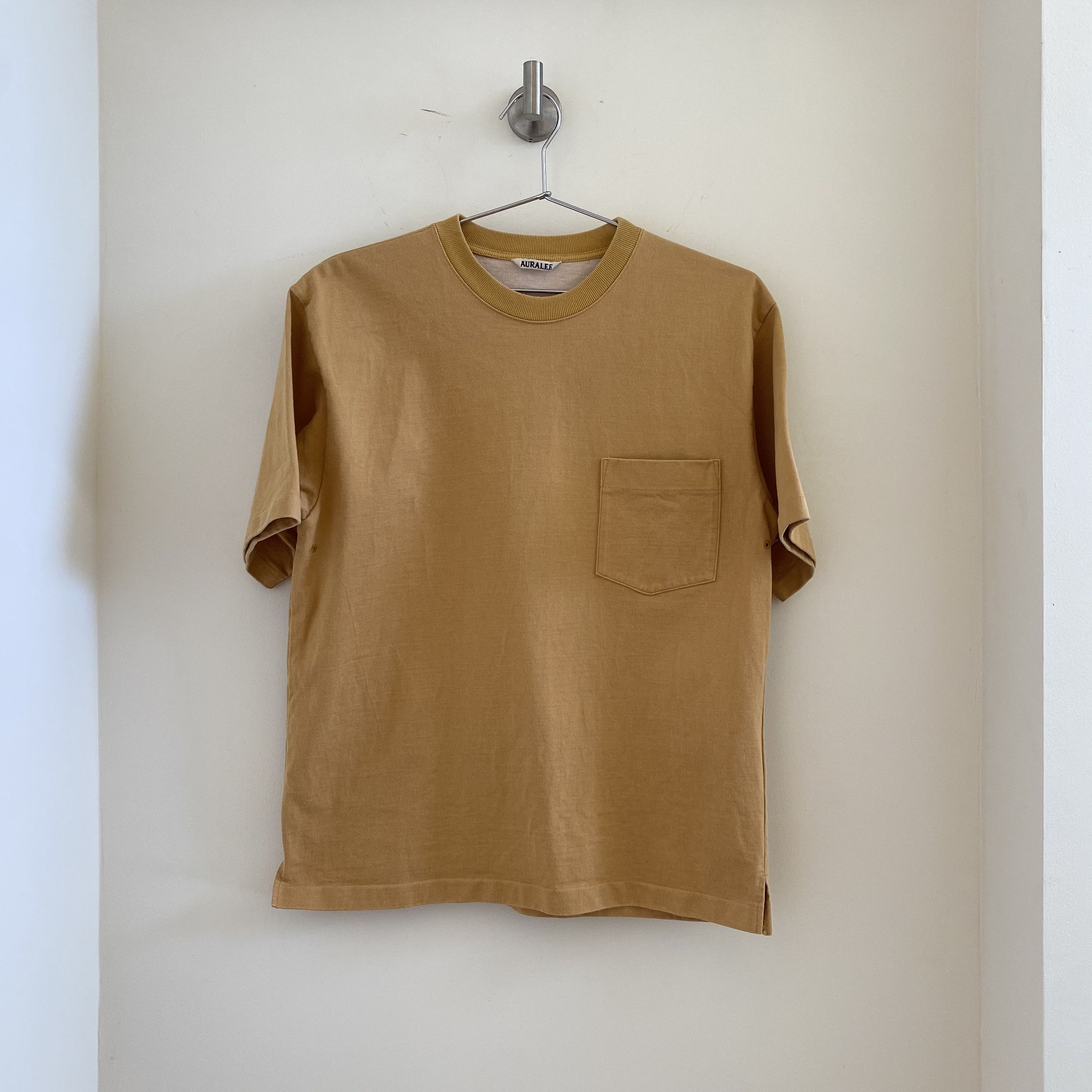 Auralee Auralee Yellow Heavyweight T-Shirt | Grailed