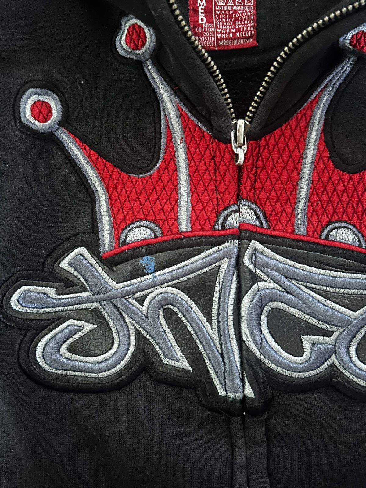JNCO Black and red JNCO zip up vintage grail Size US XXS / EU 40 - 6 Thumbnail