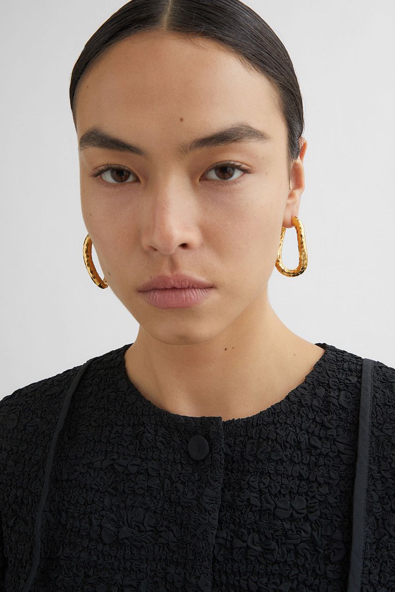 Jil Sander o1loc1c0426 Size:OS/Earrings in Golden Size ONE SIZE - 3 Thumbnail