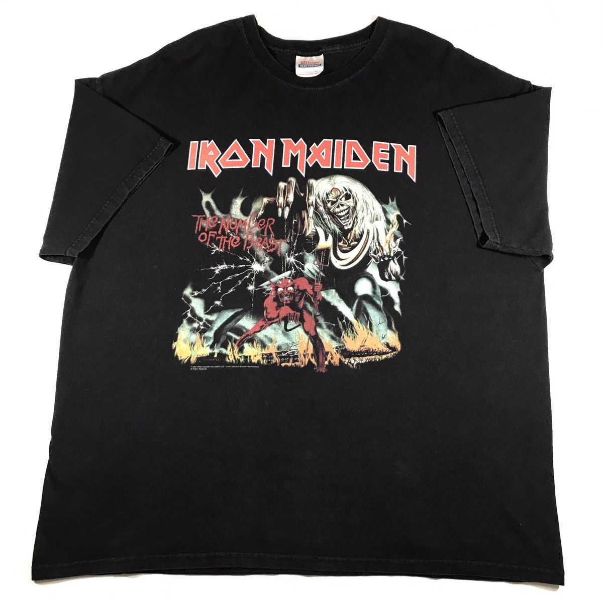 Band Tees × Hanes × Vintage Iron maiden number of the beast 2007 band t shirt Size US XXL / EU 58 / 5 - 2 Thumbnail