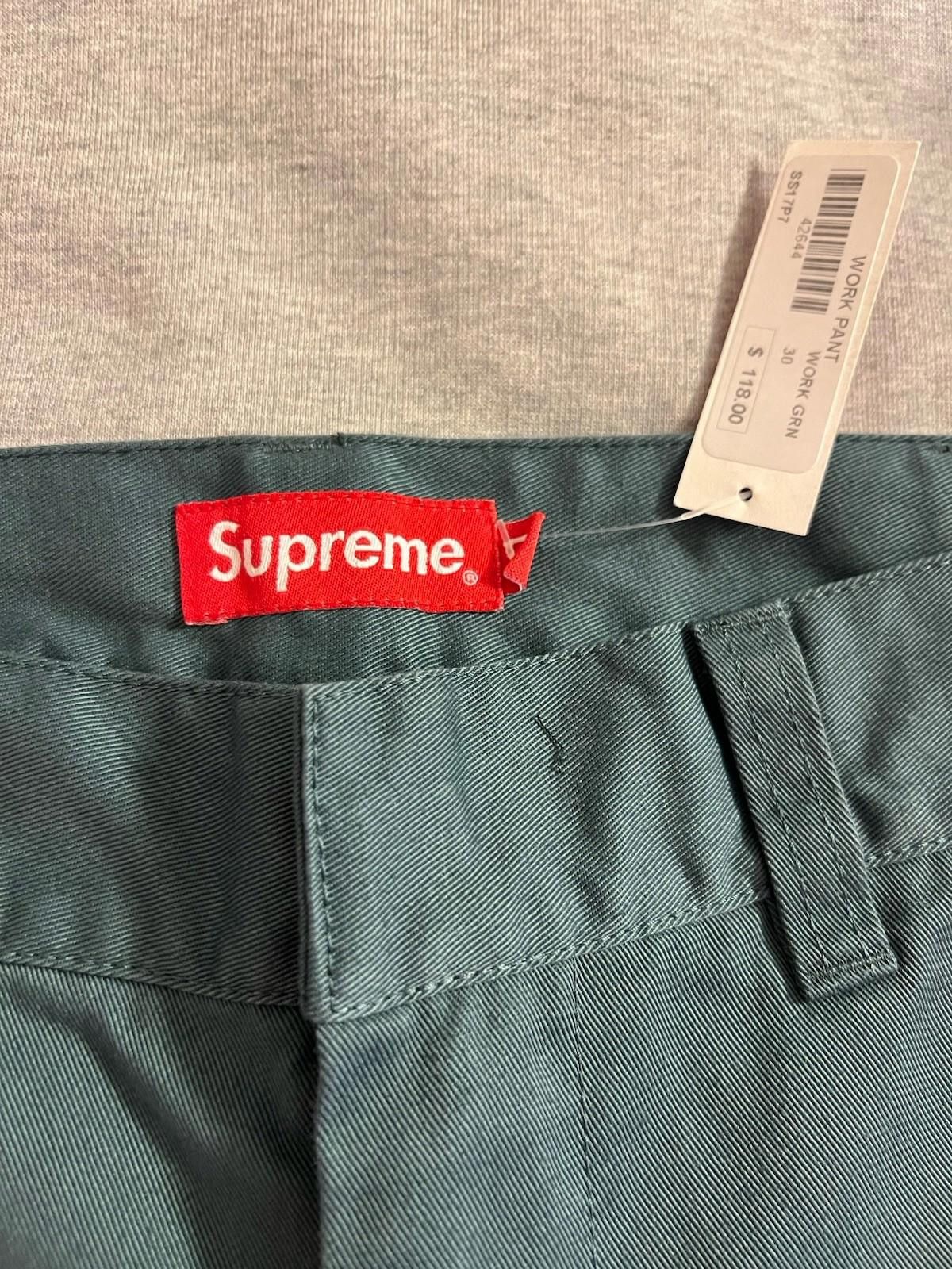 Supreme SS17 Supreme Work Pants Green 30 Brand New Size US 30 / EU 46 - 6 Thumbnail