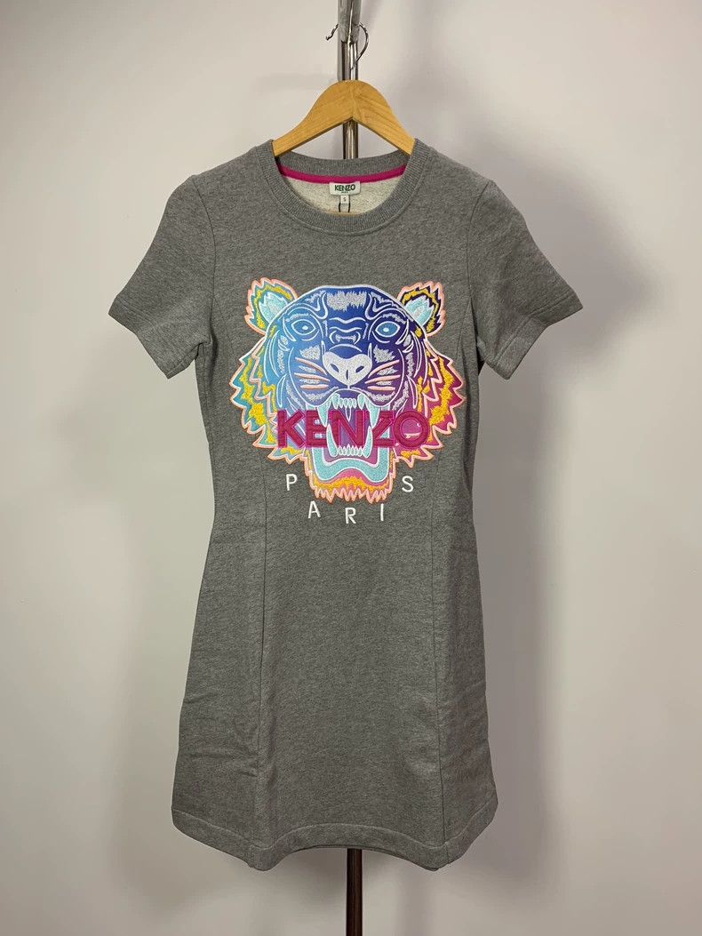 Kenzo KENZO Gray tiger head dress Size S / US 4 / IT 40 - 1 Thumbnail