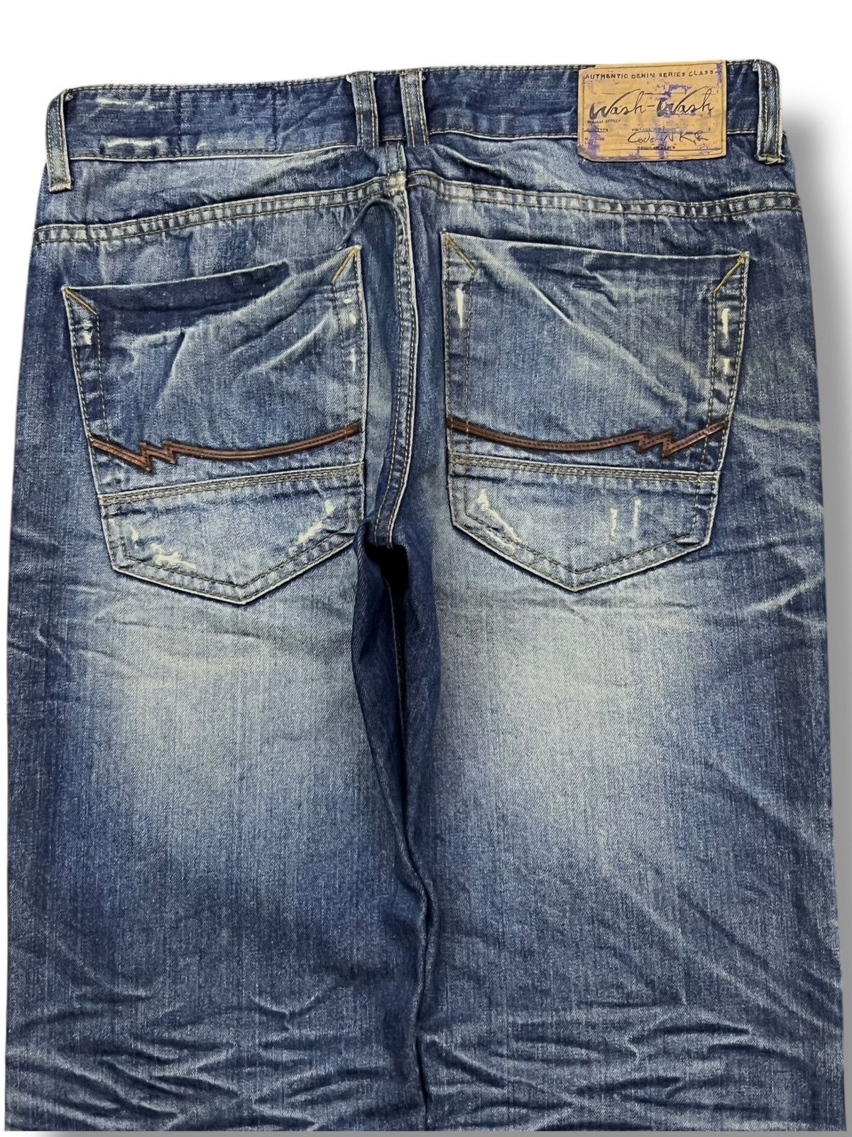 Japanese Brand Vintage The Wash & Wash Blue Denim - Mud Wash Jeans Size US 32 / EU 48 - 5 Thumbnail