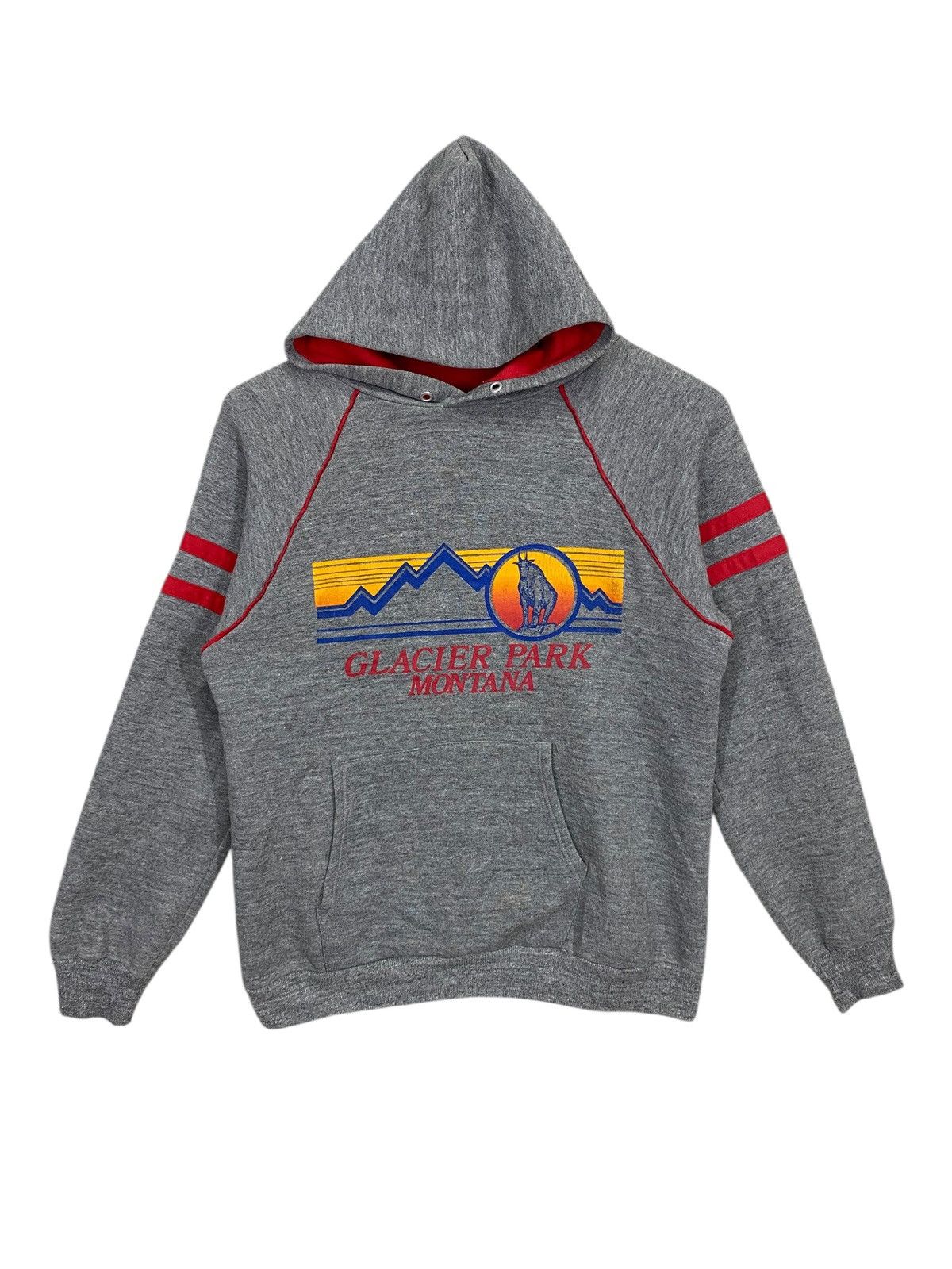 Jerzees × Vintage Vintage 90s hoodie 3blend glacier park montana hoodie size M Size US M / EU 48-50 / 2 - 1 Thumbnail