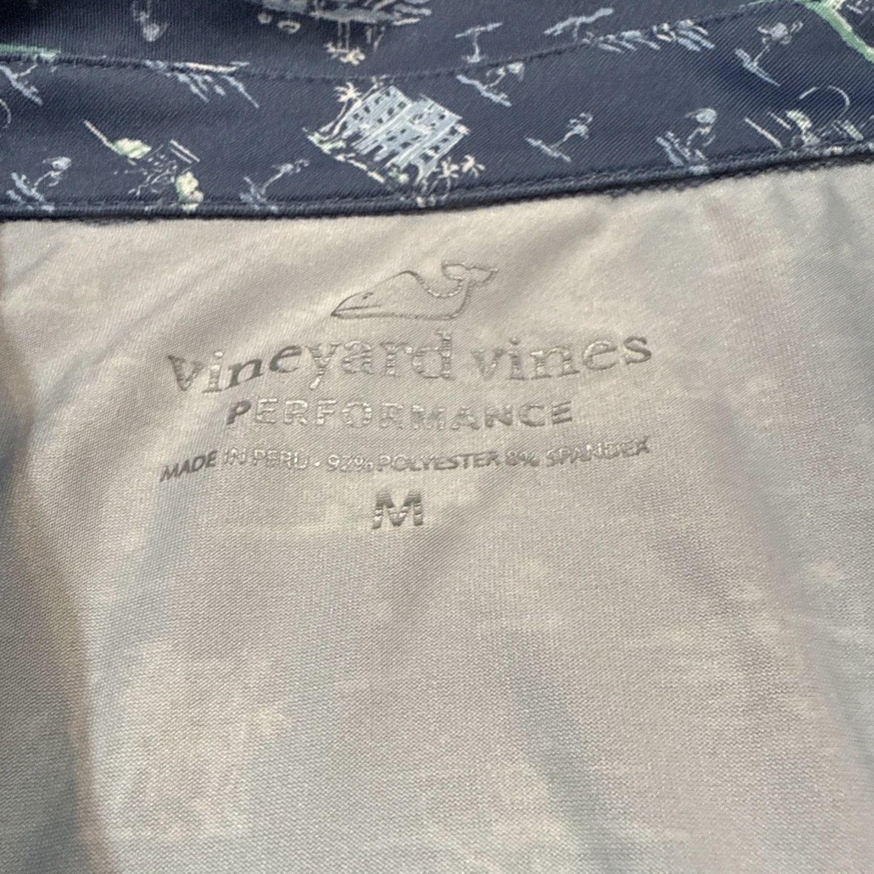 Vineyard Vines Vineyard Vines Polo Shirt Men’s Medium Blue Beach Performance Short Sleeve Polo Shirt Size US M / EU 48-50 / 2 - 3 Thumbnail