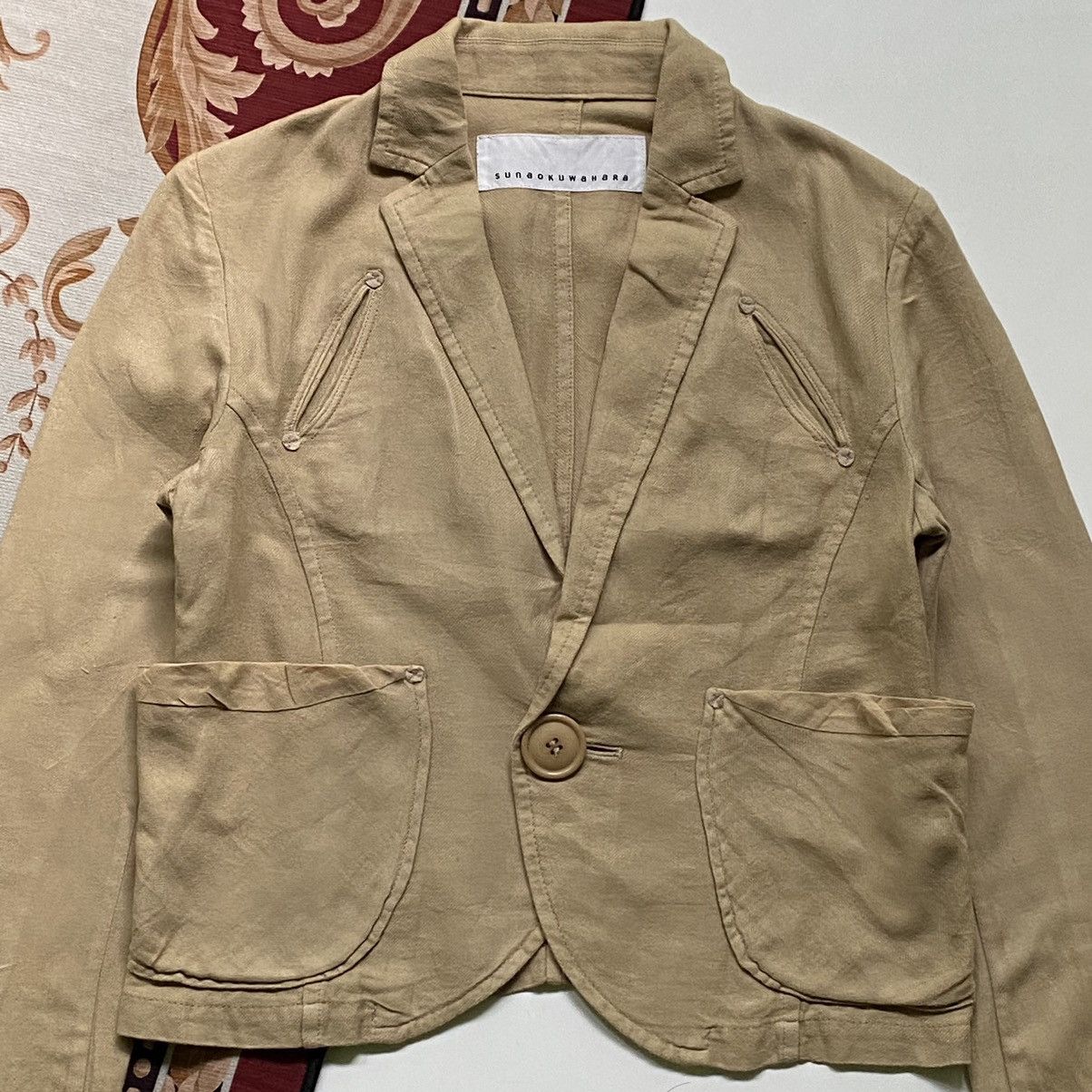 Issey Miyake × Japanese Brand × Vintage RARE❤️‍🔥 Issey Miyake By Sunao Kuwahara Purple Blazers Size 38S - 3 Thumbnail