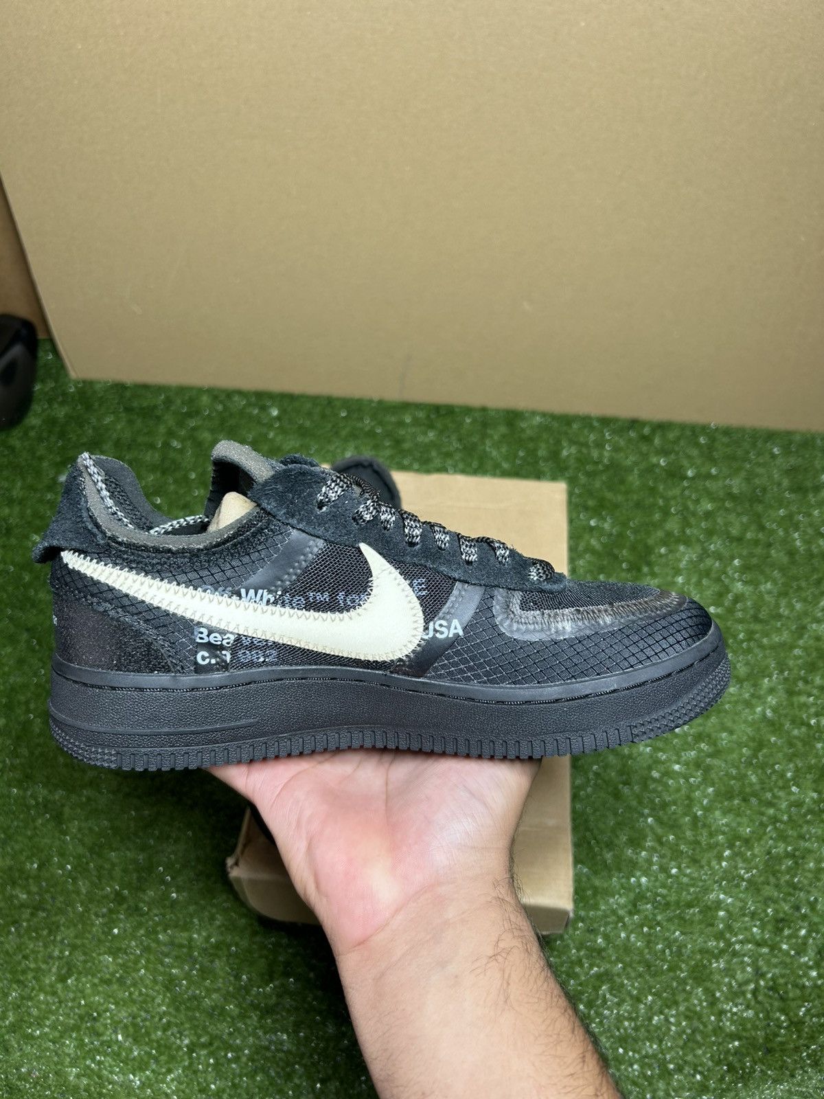 Nike × Off-White Offwhite Air Force black white Size US 5.5 / EU 38 - 4 Thumbnail