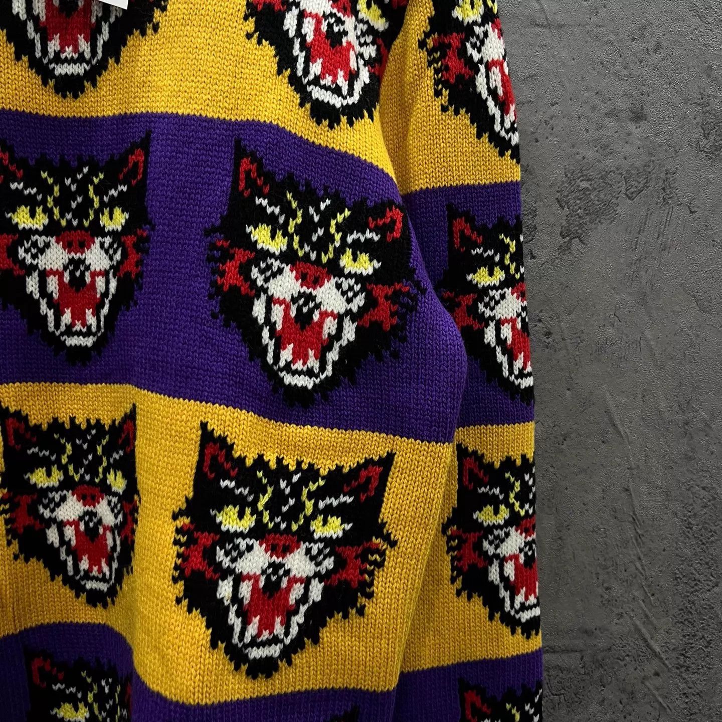 Gucci GUCCI Tiger Head Knit Sweater M New Unused Size M / US 6-8 / IT 42-44 - 3 Thumbnail