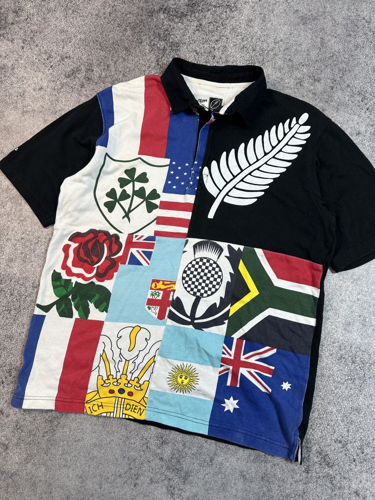 Cotton Traders × Vintage Vintage Cotton Traders 10 Nations Rugby Polo Streetwear L Size US L / EU 52-54 / 3 - 2 Thumbnail