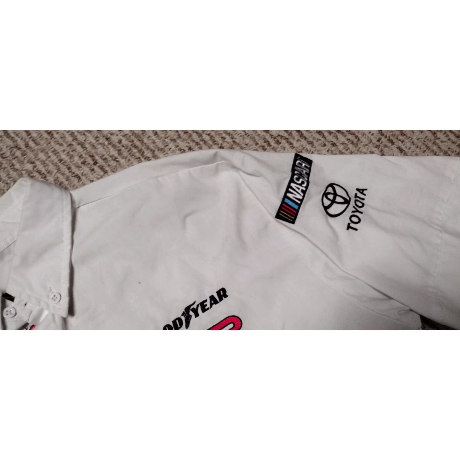 NASCAR Monster Energy Shirt 2XL Men White Button-Up Motorcycle Vintage No Size US XXL / EU 58 / 5 - 4 Thumbnail