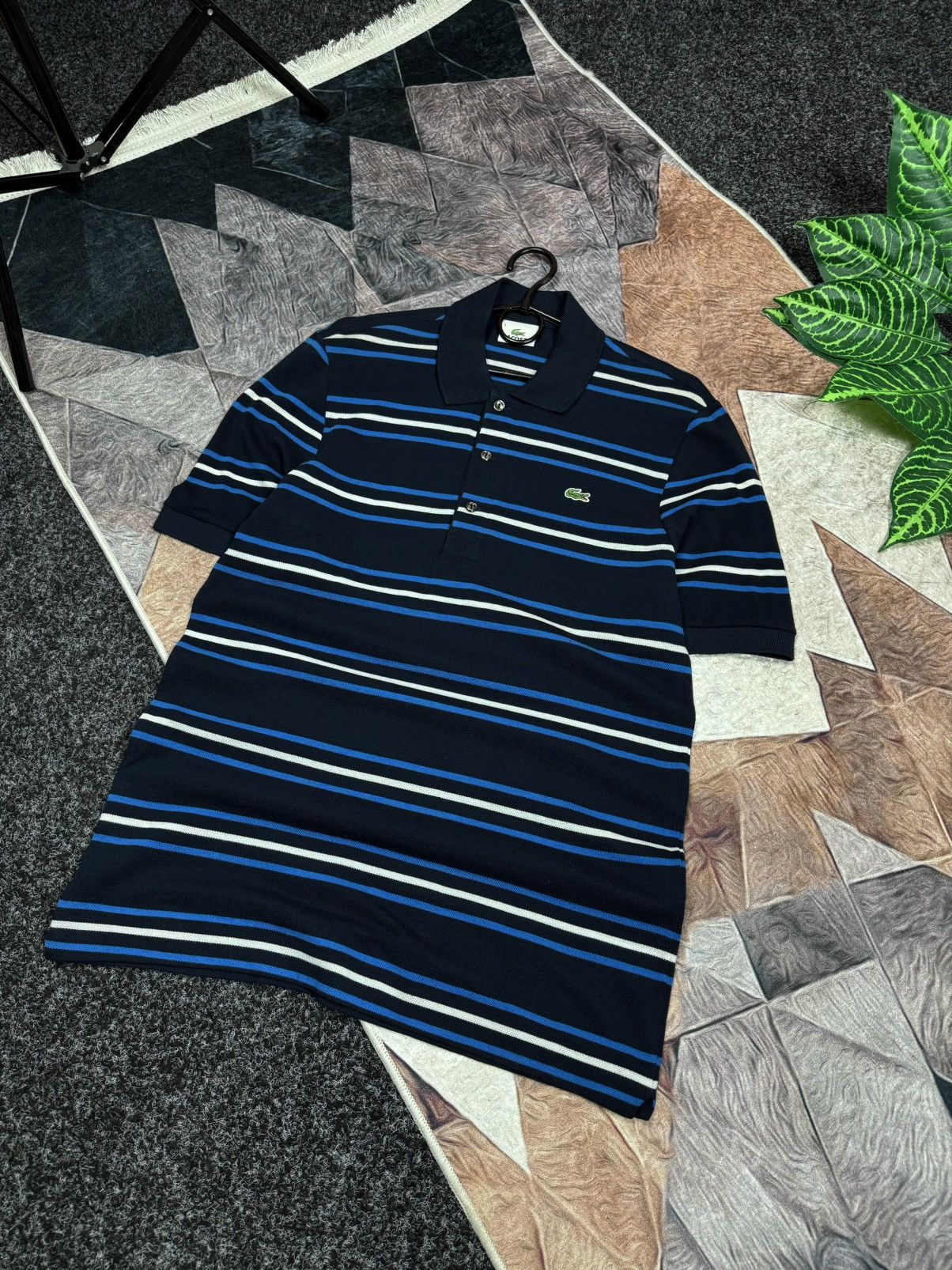 Vintage 🐊 LACOSTE STRIPED SHORT SLEEVE POLO SIZE S Size US S / EU 44-46 / 1 - 10 Thumbnail