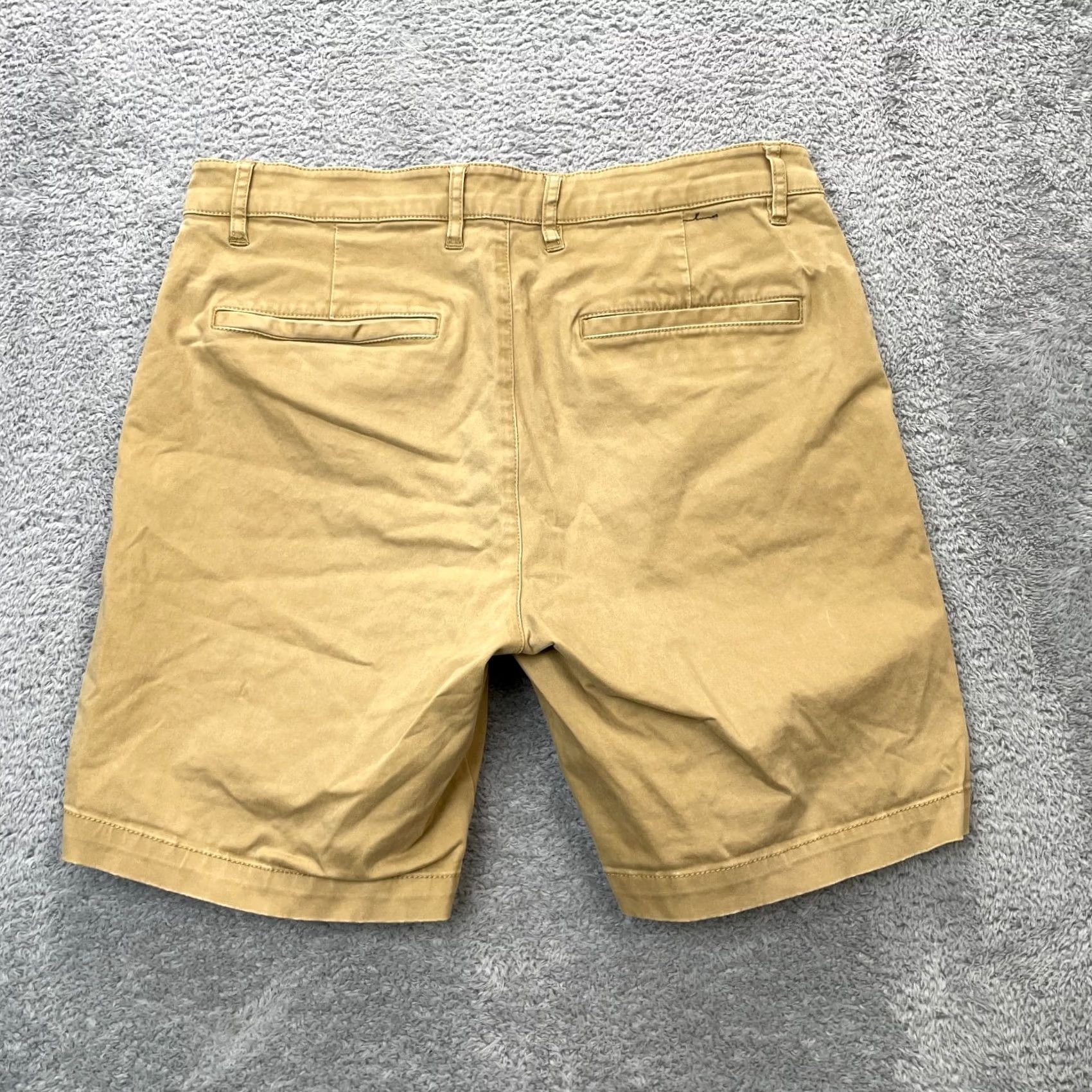 Vintage Bearbottom Shorts Mens 32 Brown Chino Cotton Stretch Golf Resort Wear Casual Size US 32 / EU 48 - 2 Thumbnail