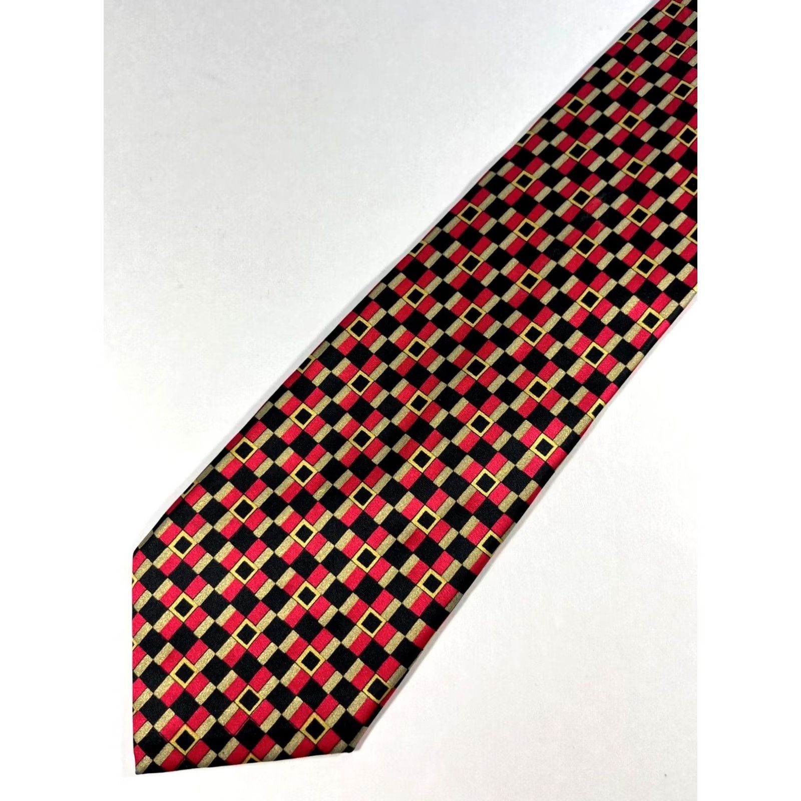 Brioni Brioni Geometric Multicolor Silk Tie Men’s Long 61.5" 3.5" Made in Italy Size ONE SIZE - 3 Thumbnail