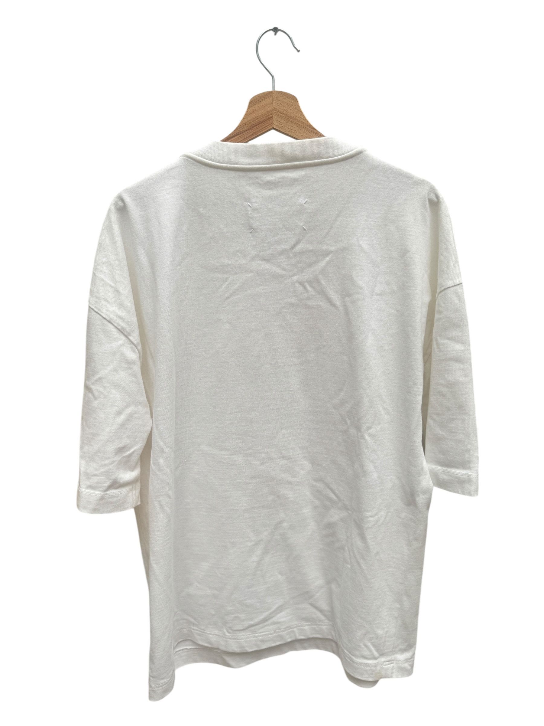 Maison Margiela White Short sleeves sweater Size US L / EU 52-54 / 3 - 6 Thumbnail