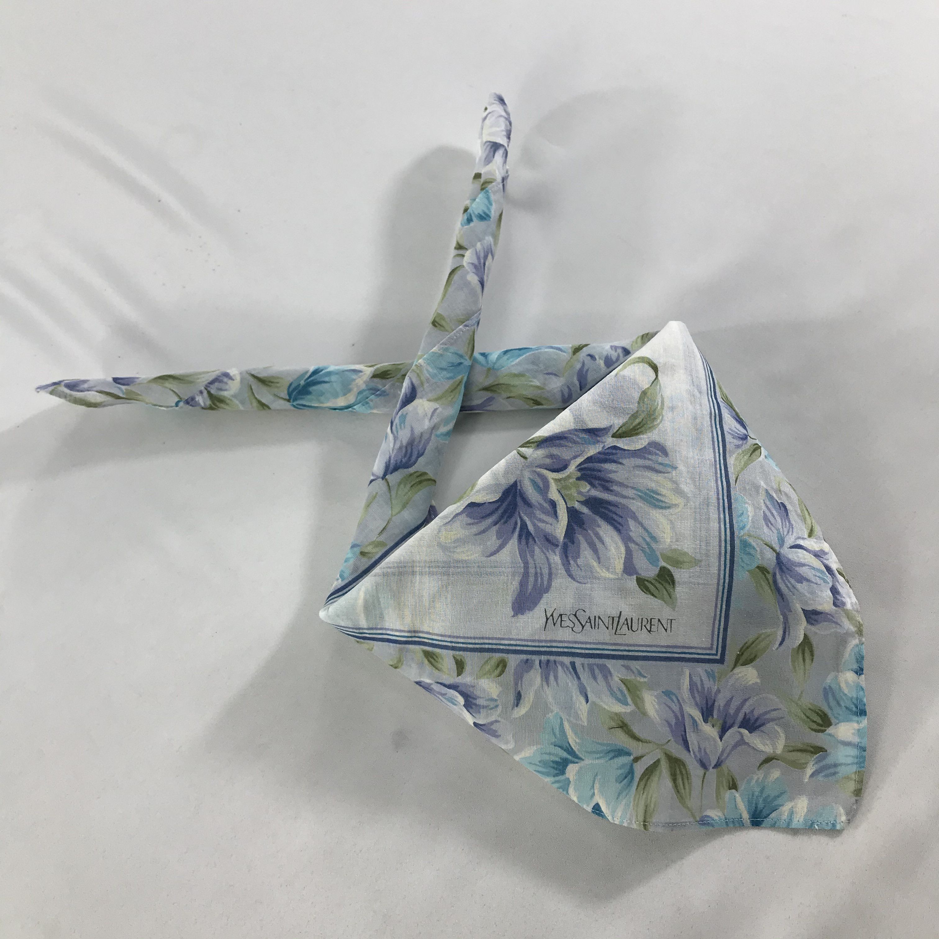 Vintage × Yves Saint Laurent Yves Saint Laurent Bandana / Handkerchief/Neckerchief -S1760 Size ONE SIZE - 4 Thumbnail