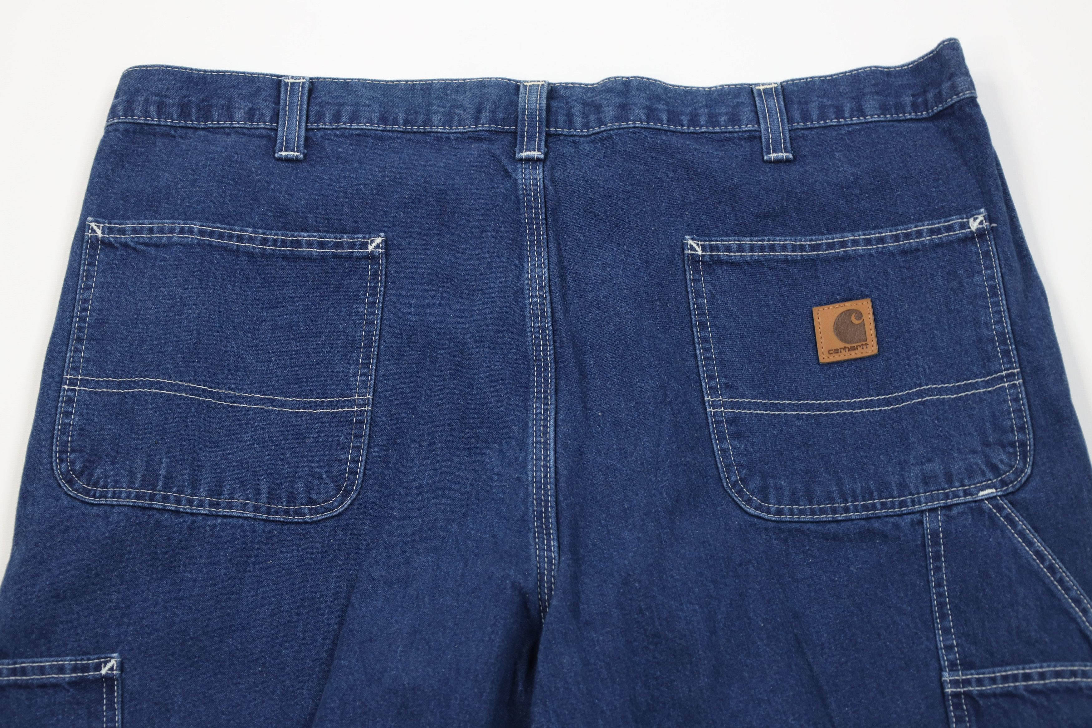 Carhartt Vintage Carhartt Wide Leg Dungaree Denim Jeans Blue Cotton Size US 38 / EU 54 - 10 Thumbnail