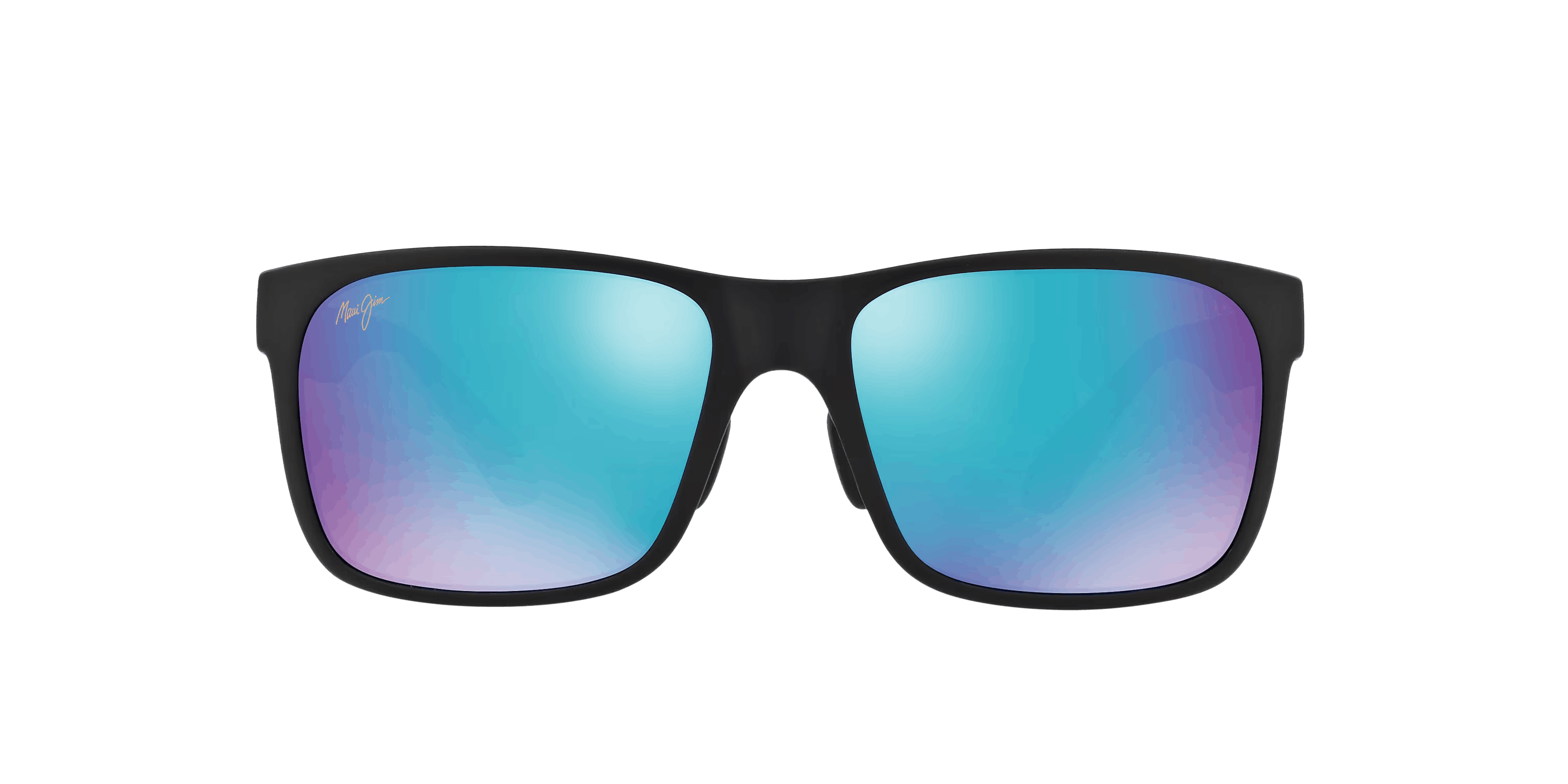 Maui Jim Maui Jim - Red Sands MJ432-2M Matte Black/Blue Sunglasses Size ONE SIZE - 2 Thumbnail