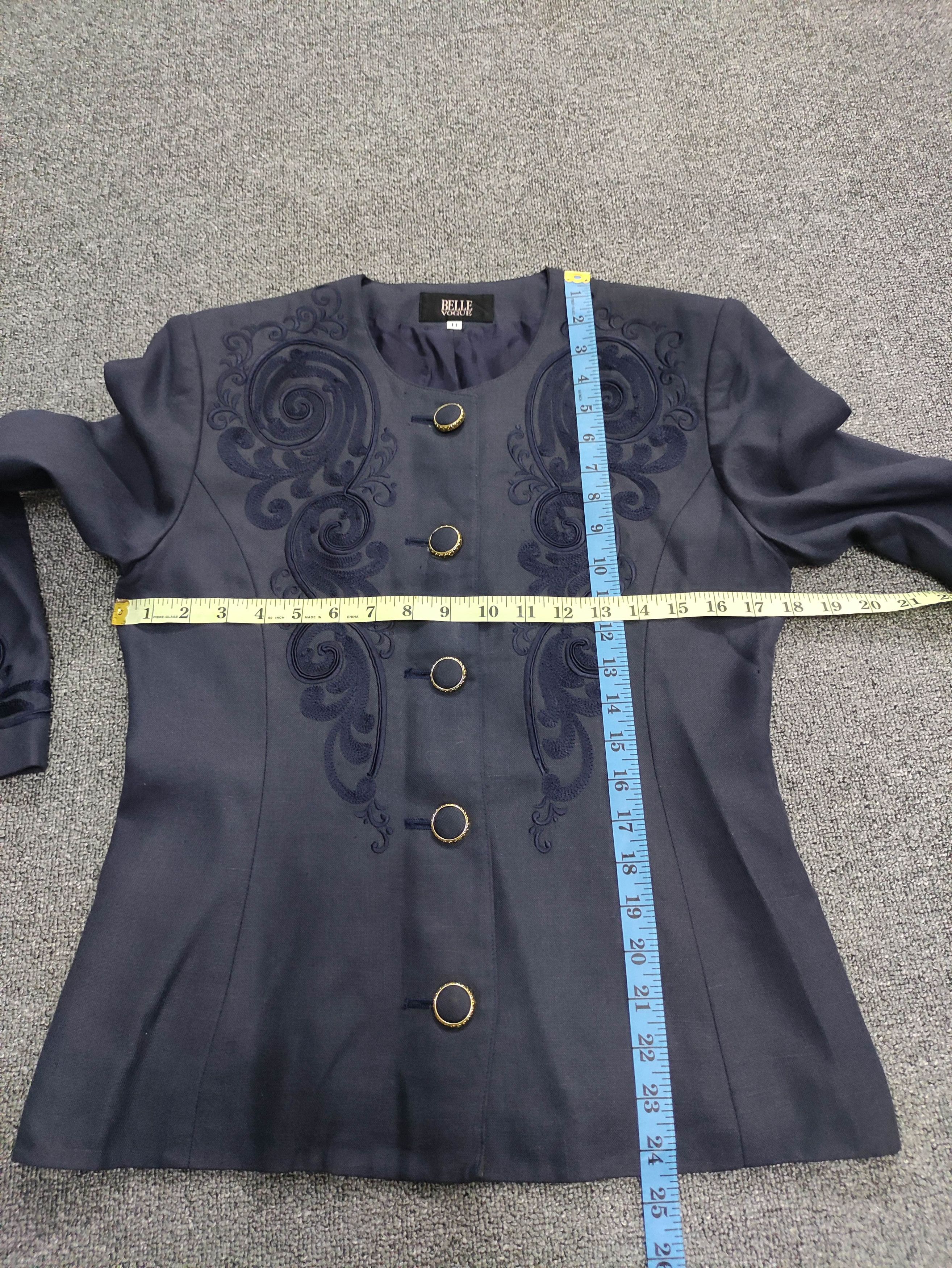 Vintage Vintage Belle Vogue Flowers Embroidered Jacket Size S / US 4 / IT 40 - 10 Thumbnail