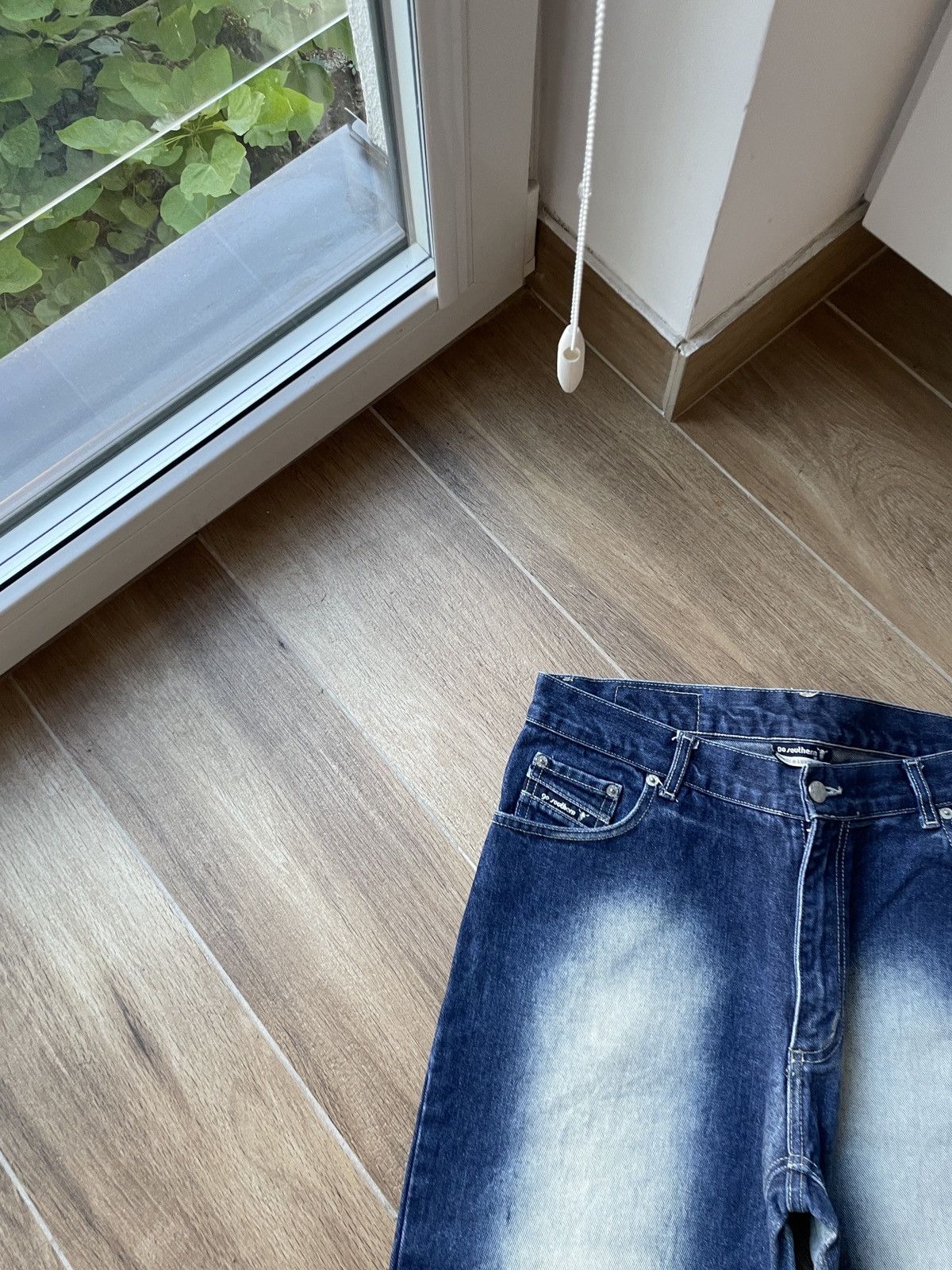 Vintage Vintage Flared Jeans Faded Avant Garde Mud Washed Japanese Size US 34 / EU 50 - 7 Thumbnail