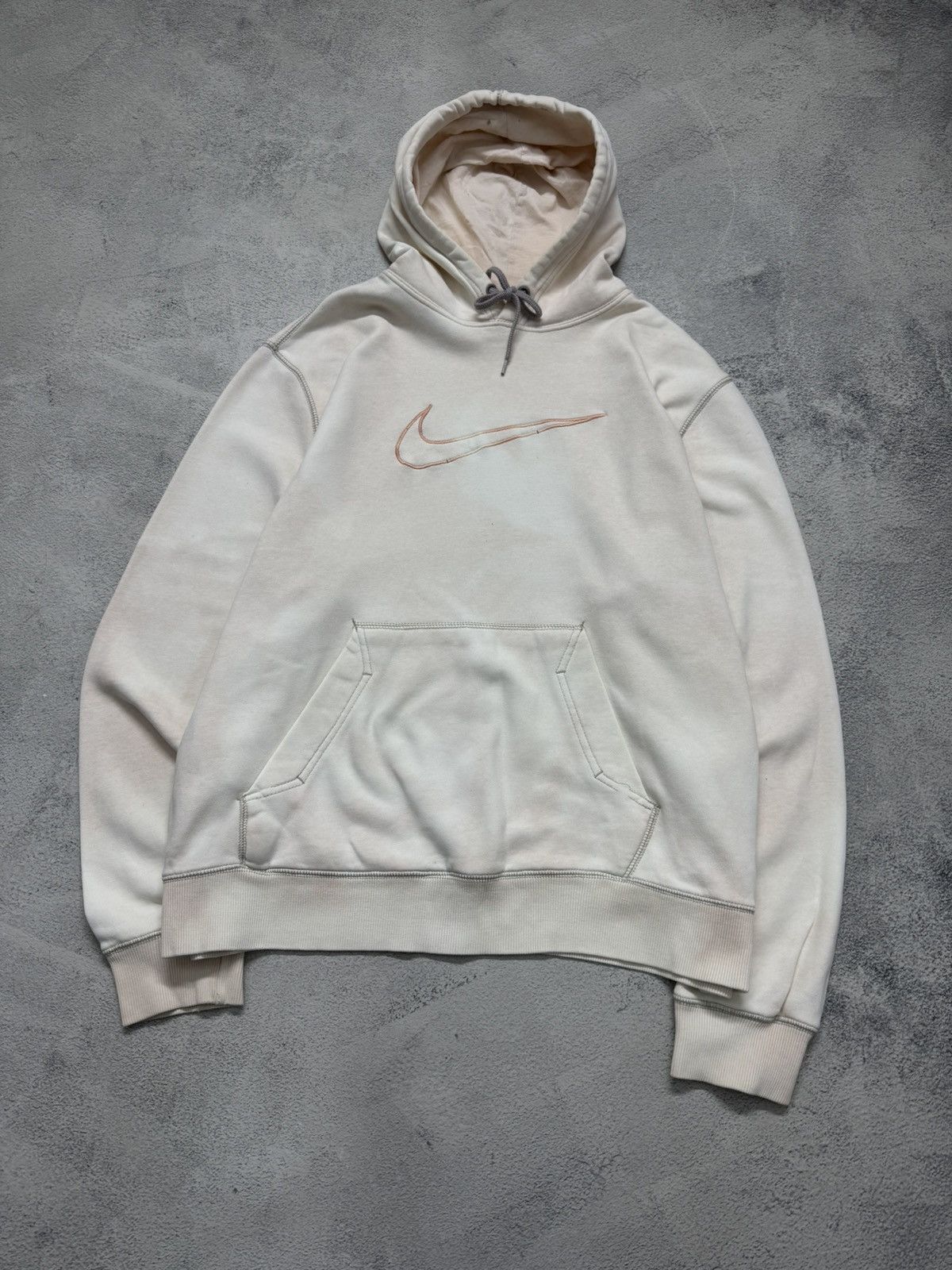Nike Vintage Y2K Nike Big Swoosh Hoodie 00’s Size XL / US 12-14 / IT 48-50 - 4 Thumbnail