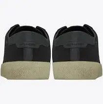 Saint Laurent Paris oc11z1125 Court Classic Embroidered Sneakers in Black Size US 15 / EU 48 - 2 Thumbnail