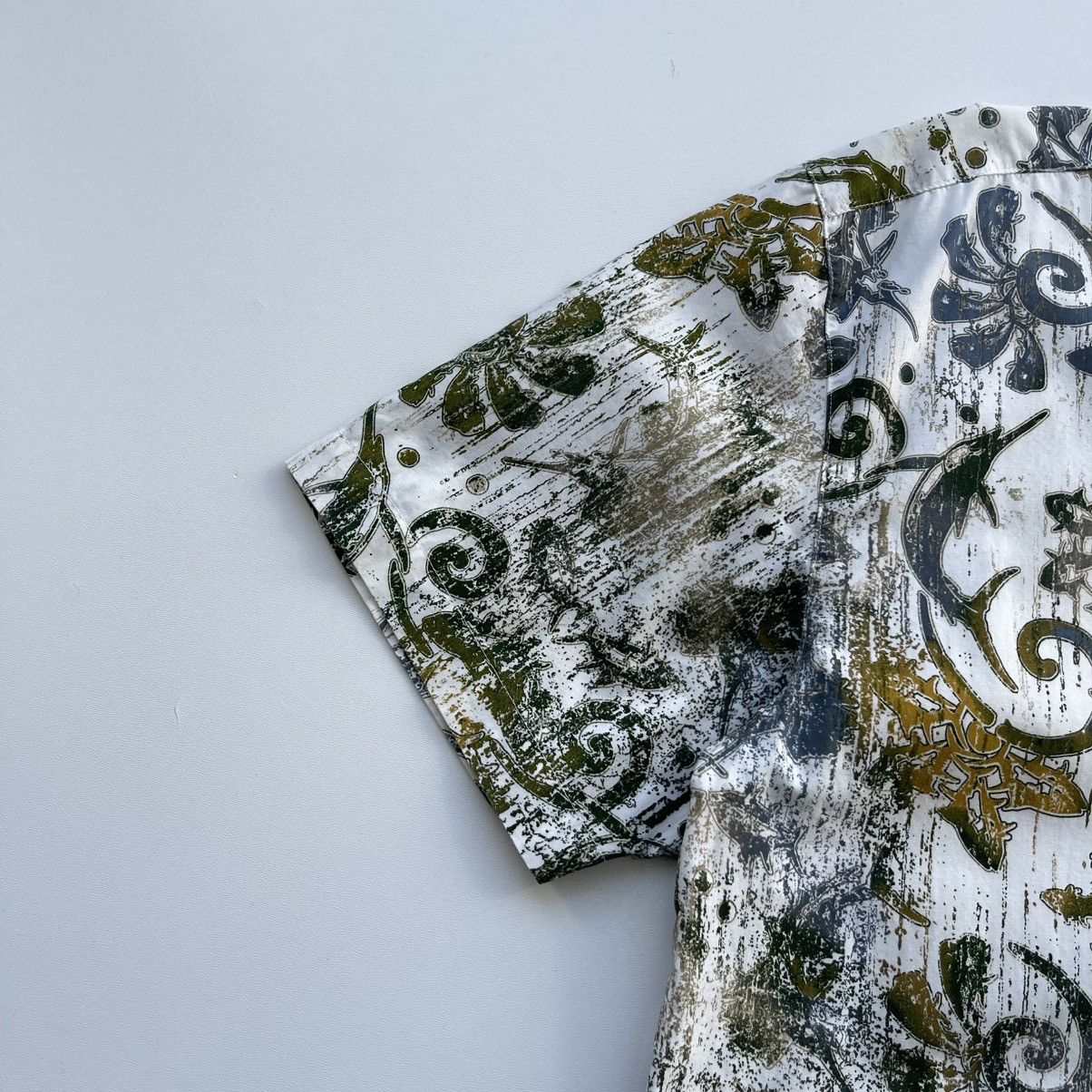Columbia × Vintage Columbia PFG All Over Print Fishing Vintage Button Ups Shirt Size US XL / EU 56 / 4 - 4 Thumbnail