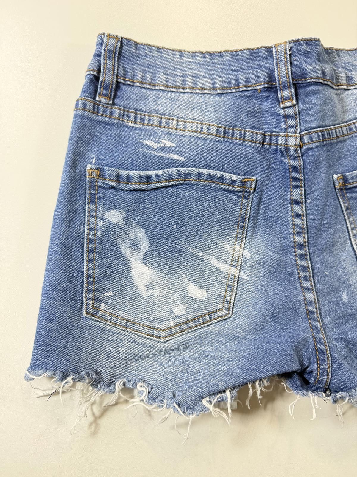 Other Miami High Rise Distressed Denim Shorts 7 Size 28" / US 6 / IT 42 - 11 Thumbnail