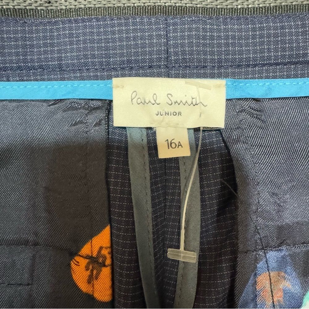 Paul Smith New Paul Smith Junior Wool Navy Plaid Pants Size 16 Size US 26 / EU 42 - 8 Thumbnail