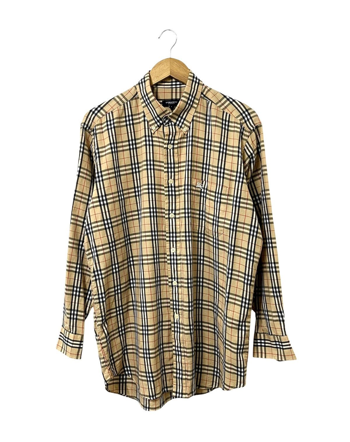 Burberry BURBERRY LONDON CLASSIC BEIGE NOVA CHECK LUXURY SHIRT Size US L / EU 52-54 / 3 - 1 Thumbnail