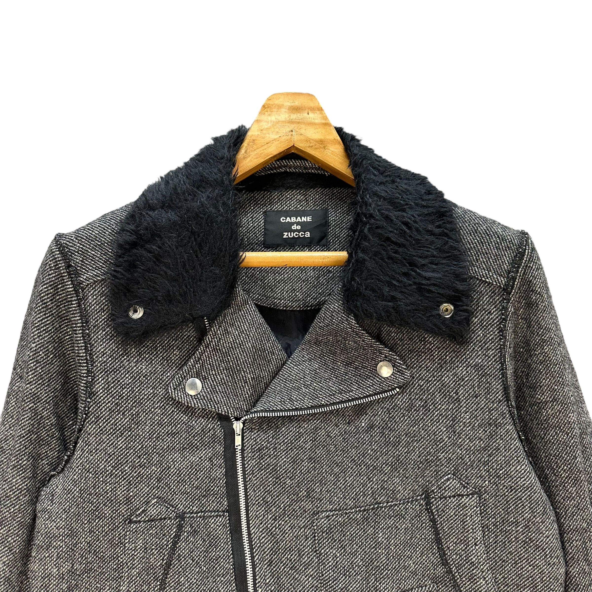 CABANE de ZUCCa CABANE de ZUCCa JUMBONEGIRL Double Collar Jacket #A73-1766 Size M / US 6-8 / IT 42-44 - 2 Thumbnail