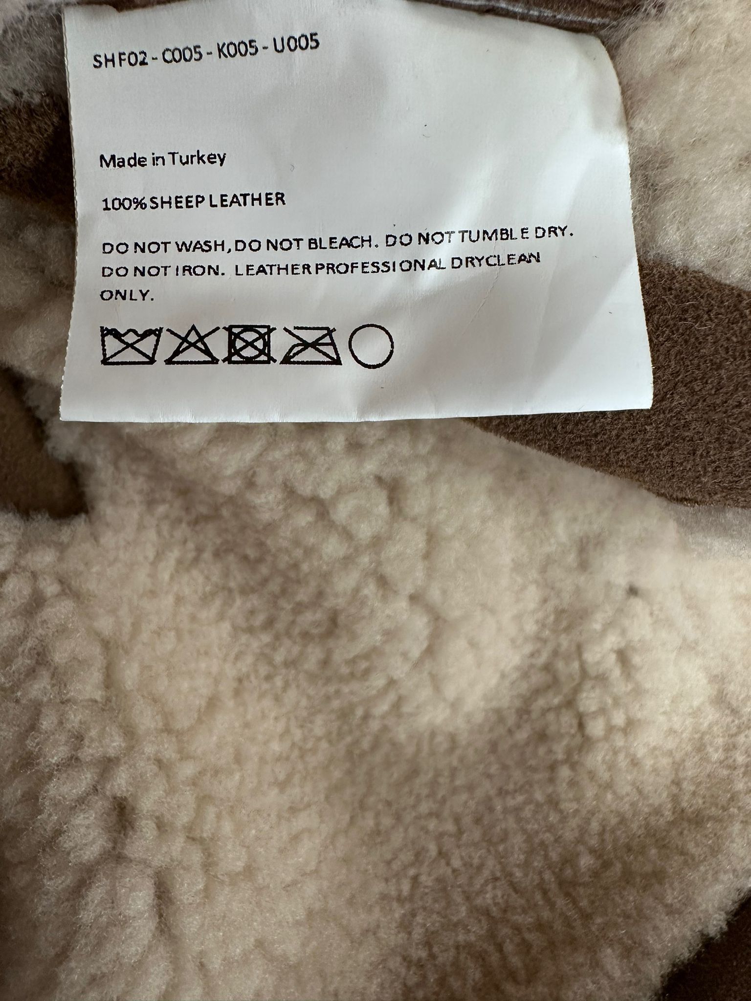 Sky High Farm Workwear Shearling Star Coat Leather Size US M / EU 48-50 / 2 - 3 Thumbnail