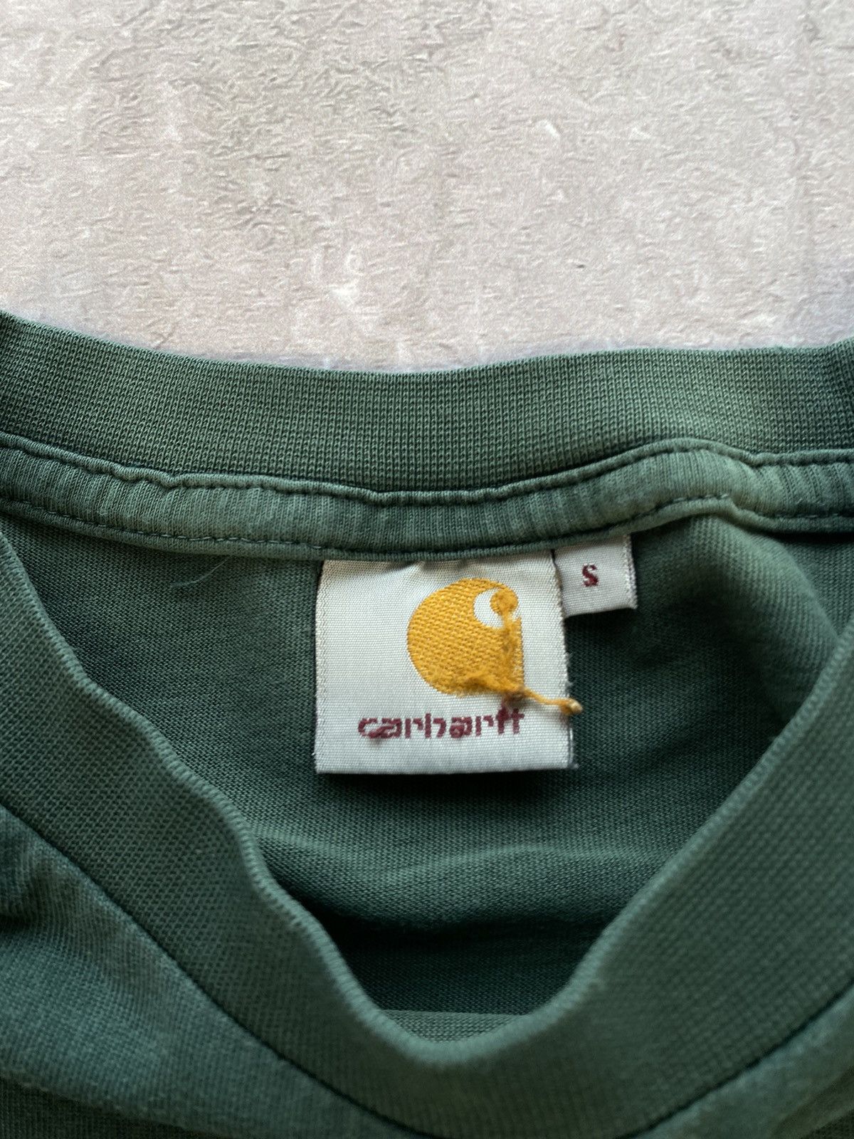 Carhartt × Vintage Vintage Y2K Carhartt Big Centre Logo Shirt 90s Green Size S Size US S / EU 44-46 / 1 - 6 Thumbnail