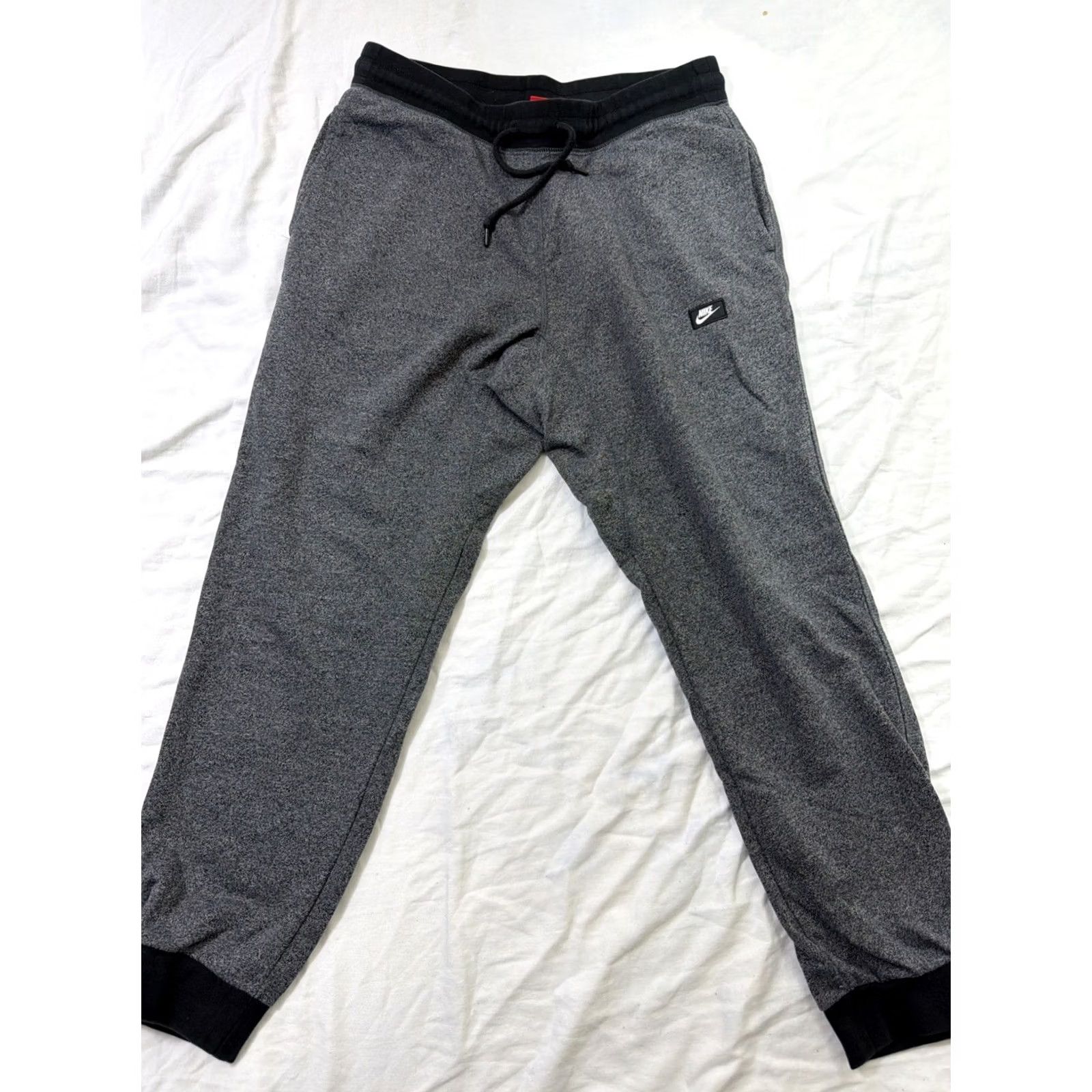 Nike Nike Sweatpants Mens Tapered Warm Up Drawstring Athleisure Gray L Size US 33 - 2 Thumbnail