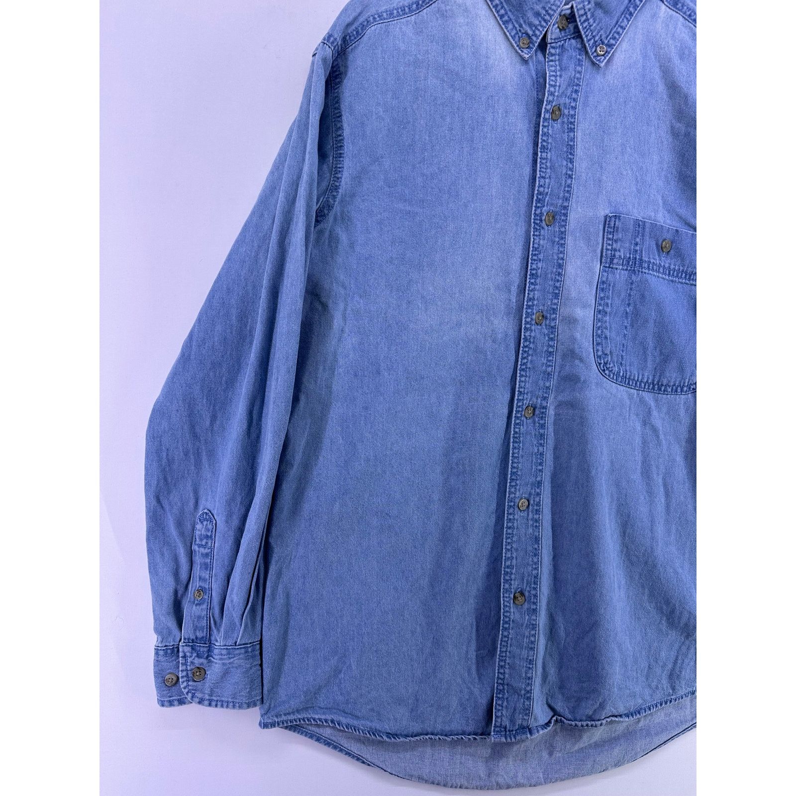 Wrangler Wrangler Rugged Wear Demin Long Sleeve Shirt Size Medium Size US M / EU 48-50 / 2 - 3 Thumbnail