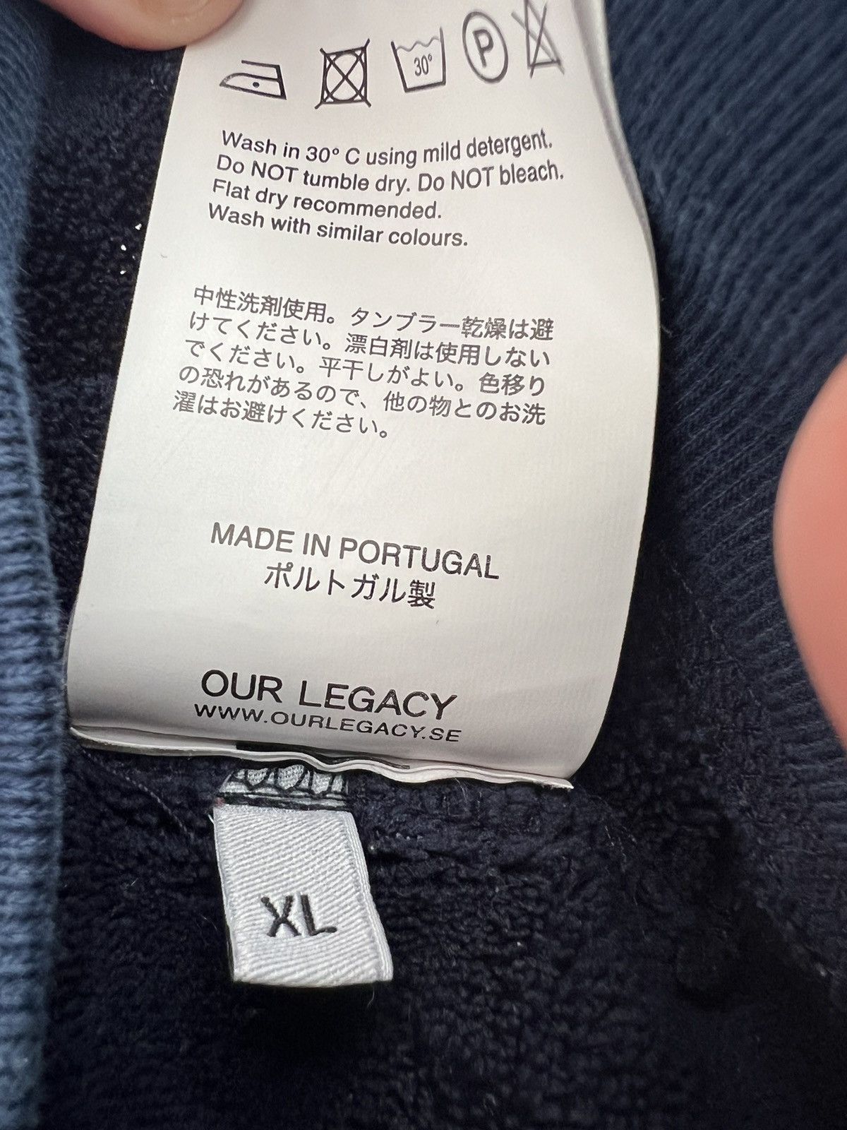 Our Legacy Our Legacy - Navy Polarfleece - 52 XL Size US L / EU 52-54 / 3 - 5 Thumbnail