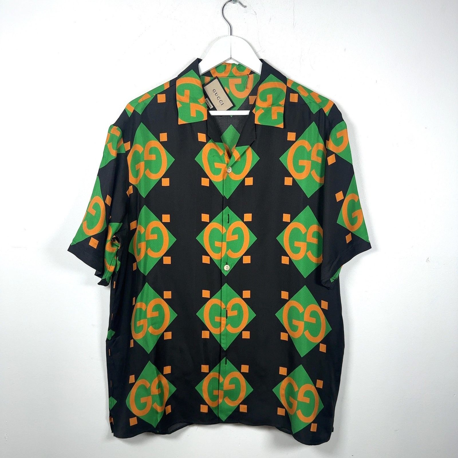 Gucci Gucci Mono-Block Silk Button-Up Shirt Size US M / EU 48-50 / 2 - 1 Thumbnail
