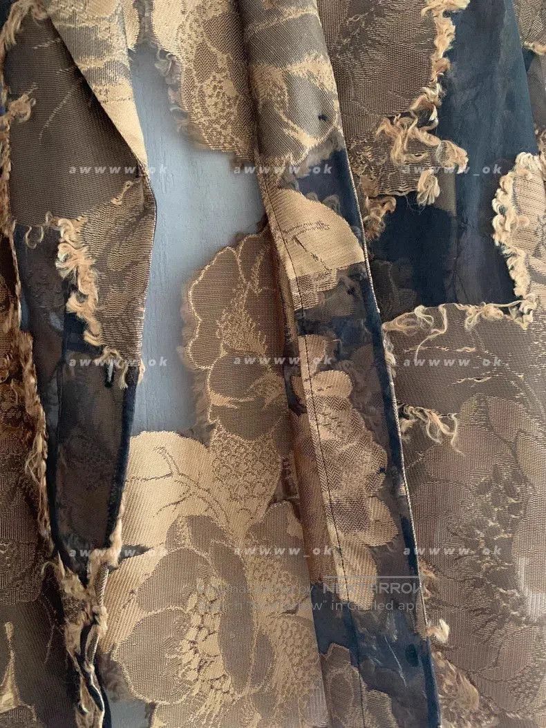 Dries Van Noten Dries Van Noten Brocade Sheer Shirt. Size US S / EU 44-46 / 1 - 6 Thumbnail