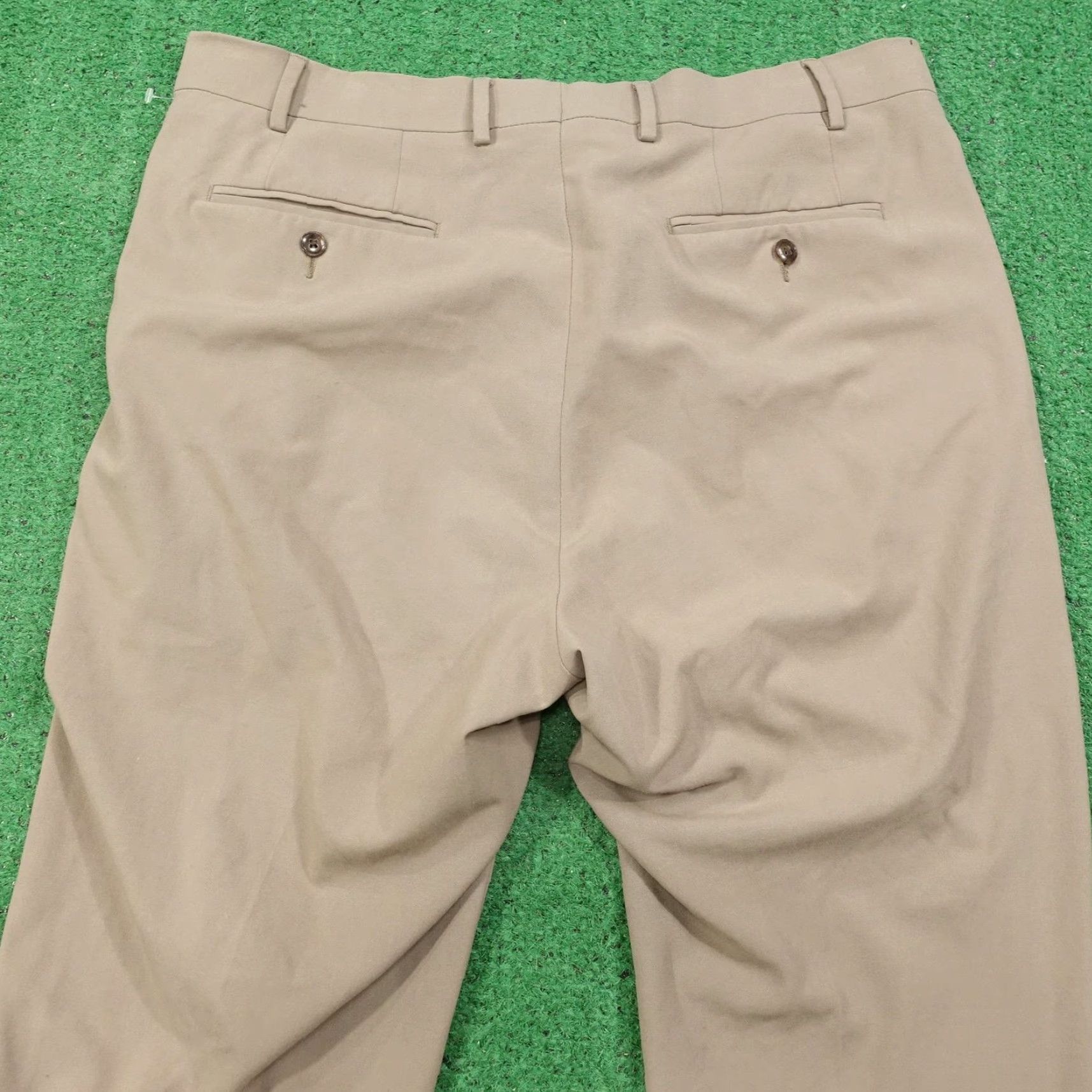 Michael Kors Michael Kors Pants Mens 36x32 Beige Dress Stretch Flat Front Casual Chino Flat Front Pockets Zip Workwear Business 90s? Size US 36 / EU 52 - 5 Thumbnail
